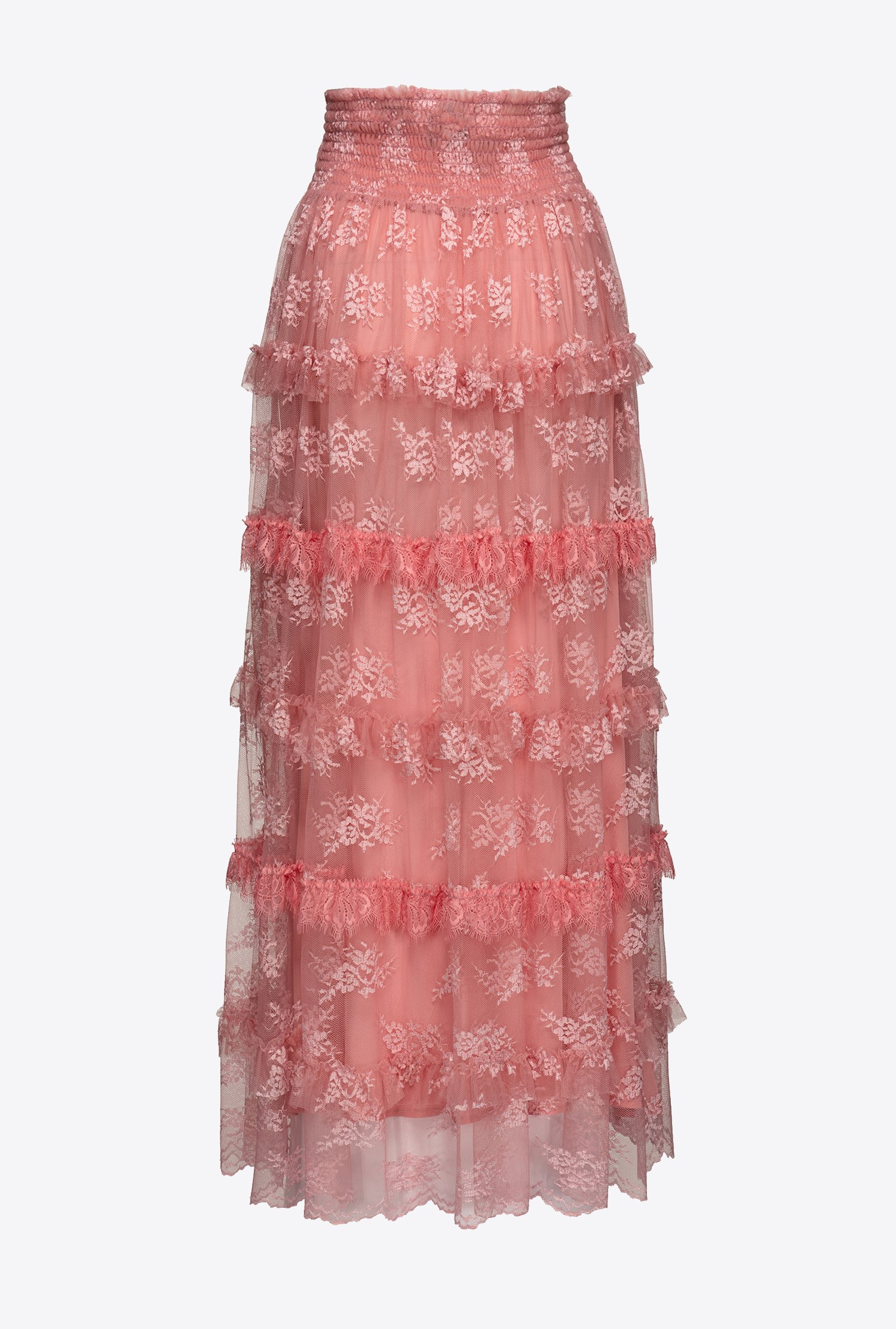 Ruffled lace skirt