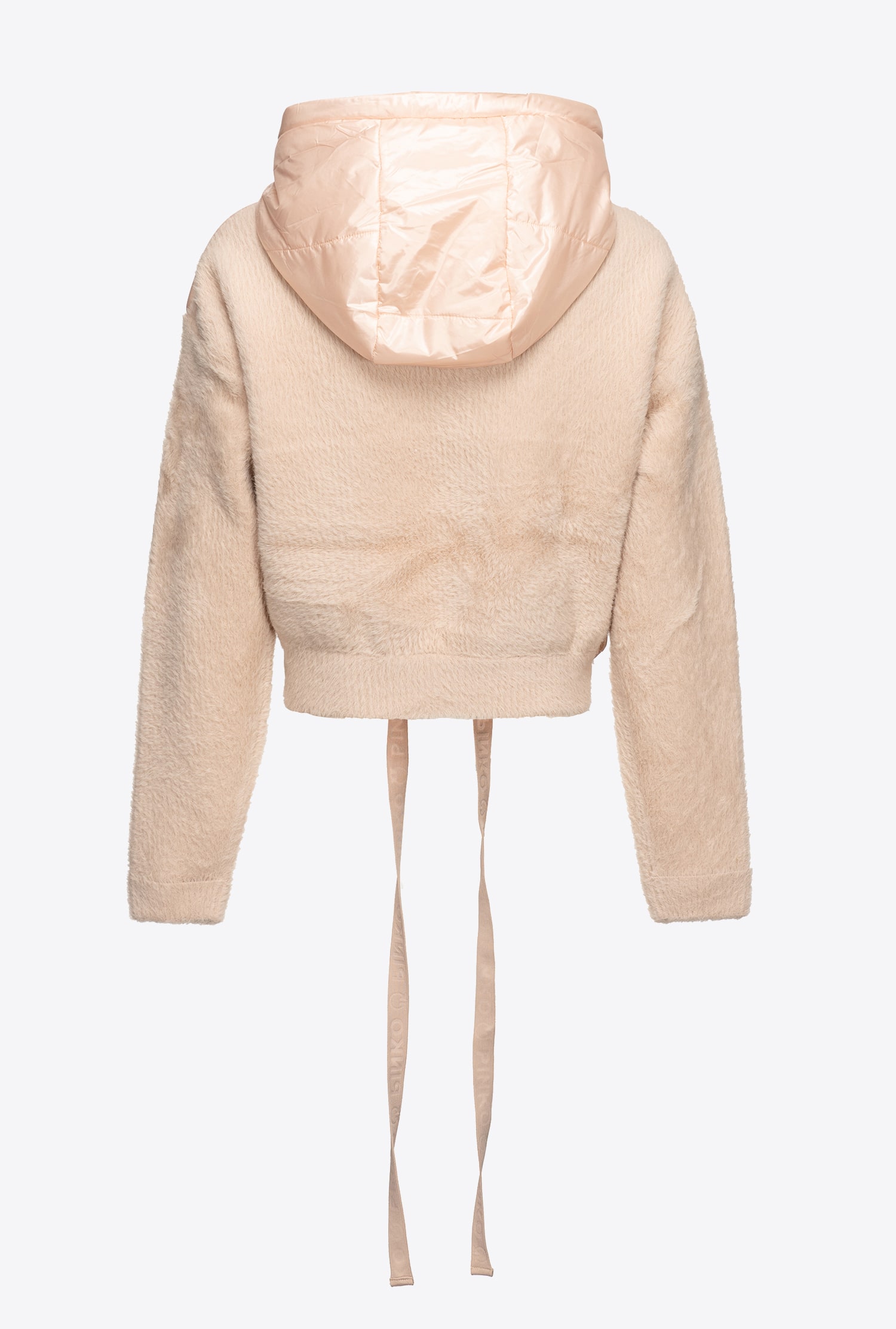 Jacket with faux fur sleeves