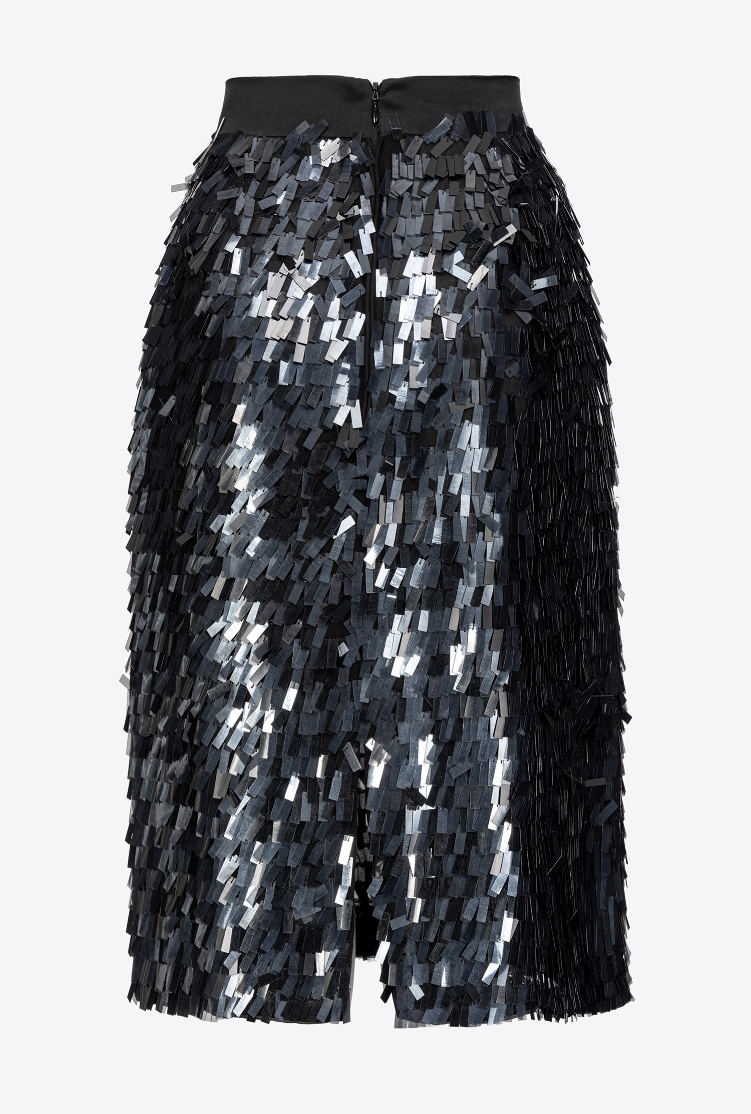 Skirt with square-shaped sequins all over
