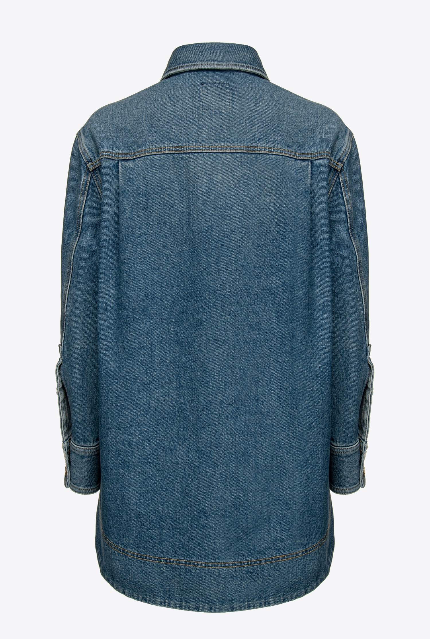 Long denim jacket