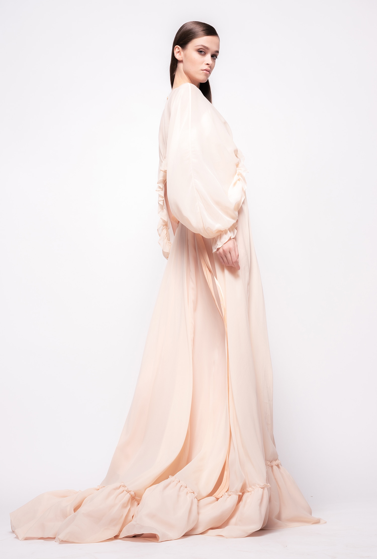 Shrug top with frills