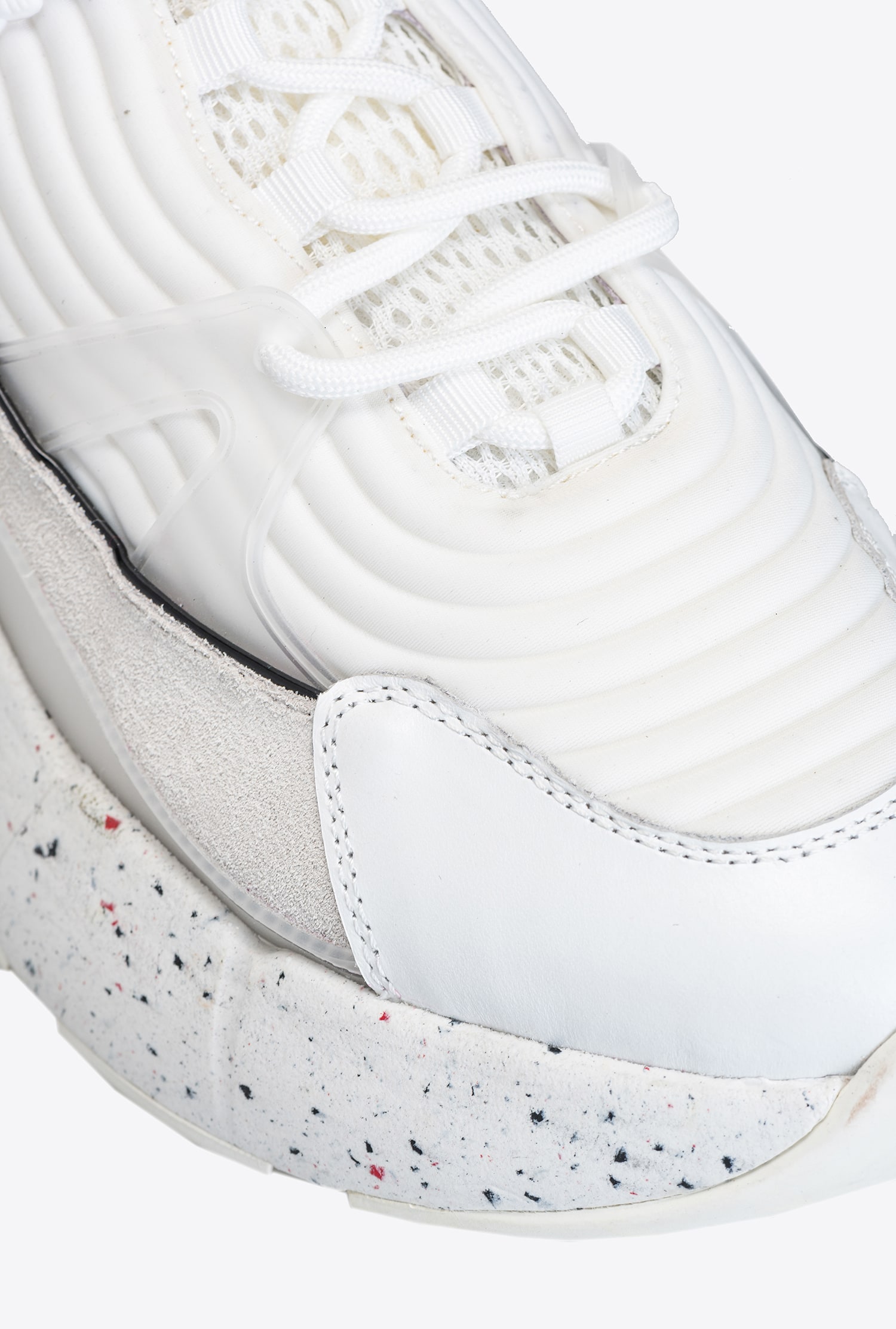 Oversized rubberised sneakers