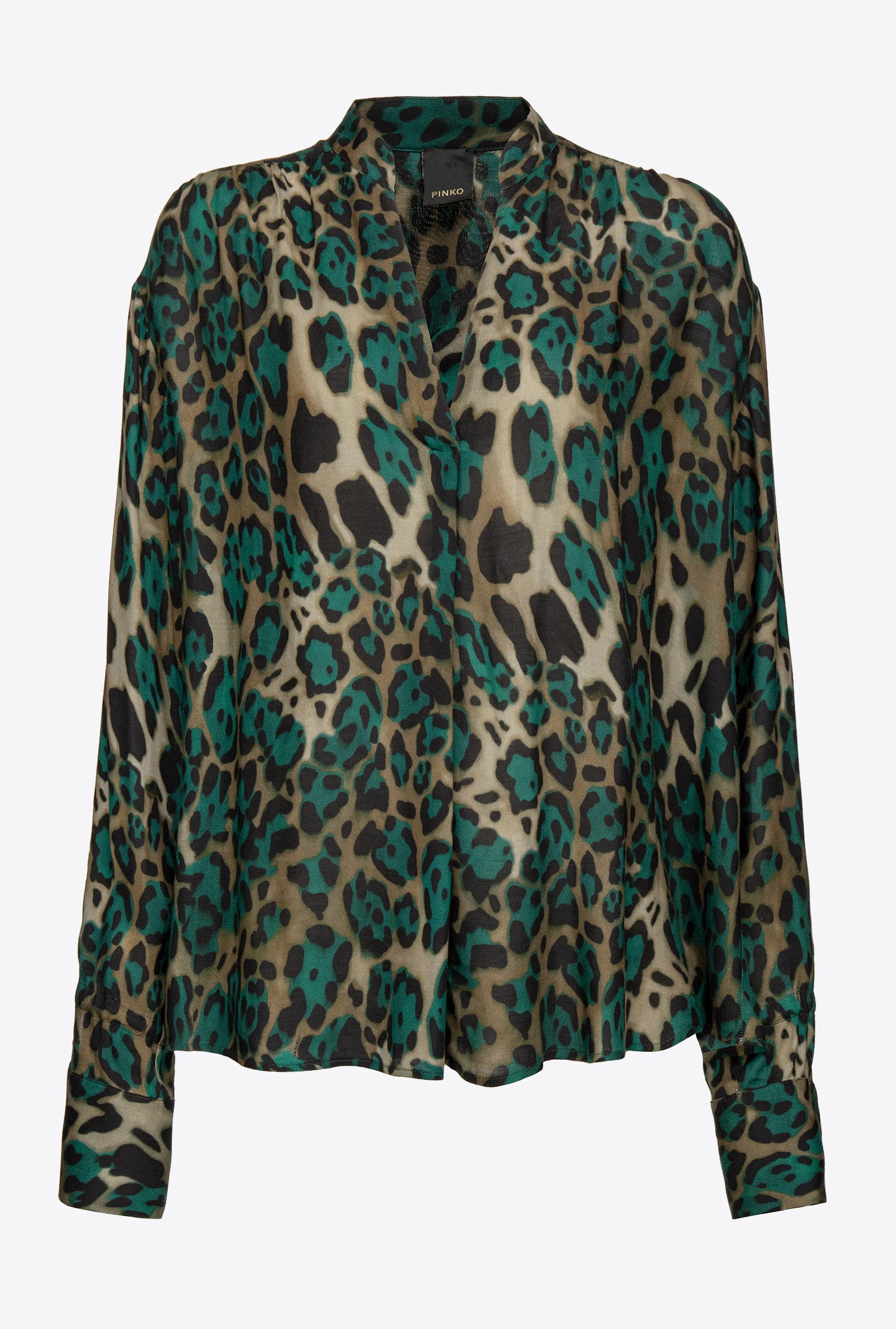 Dappled camouflage blouse