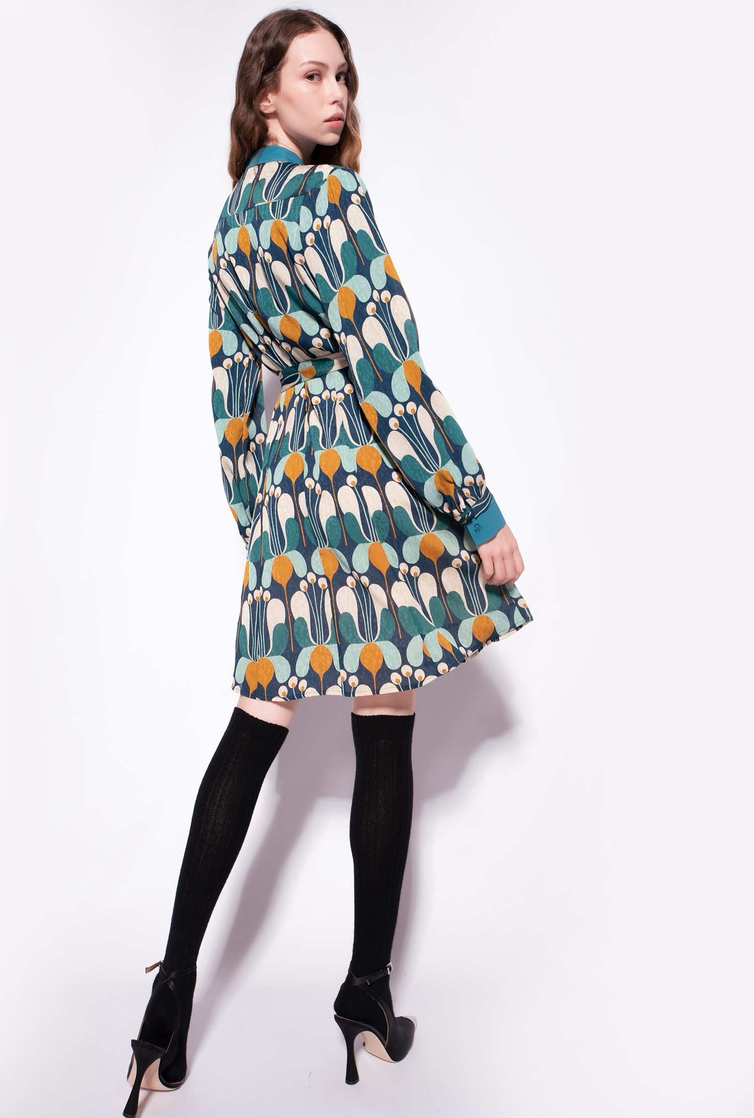 Flowing liberty floral mini dress