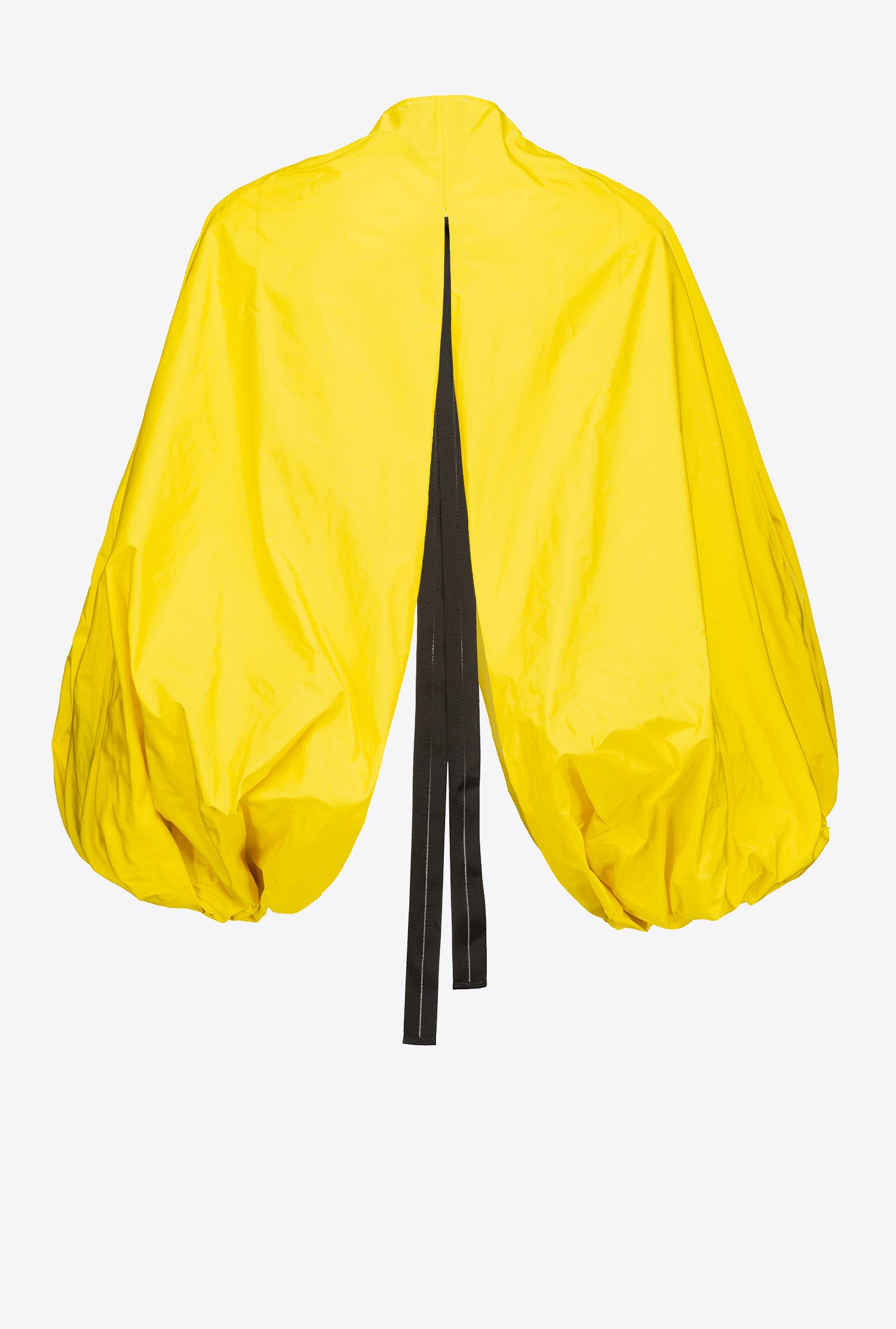 Taffeta shrug with balloon sleeves