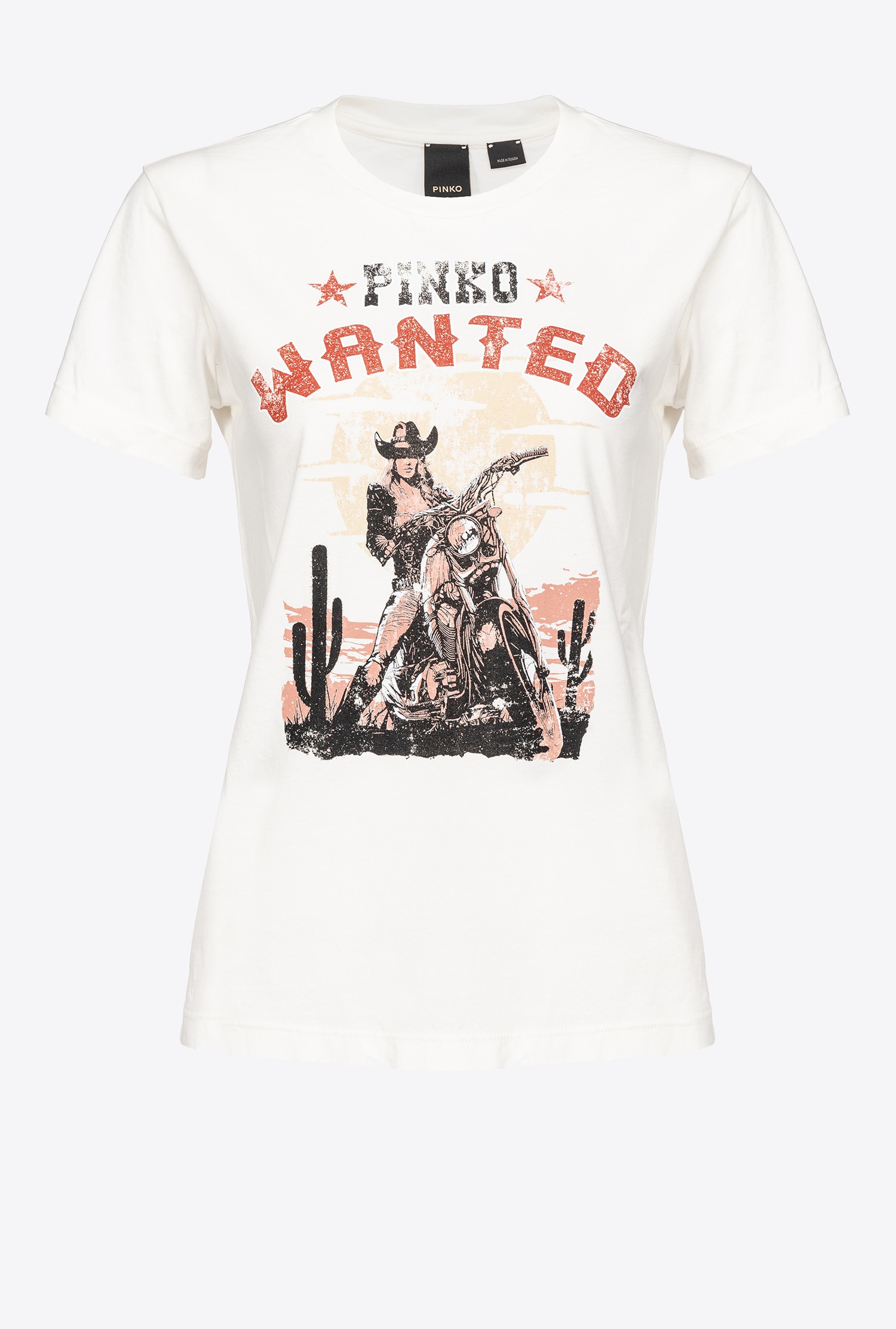 T-shirt with Wanted print