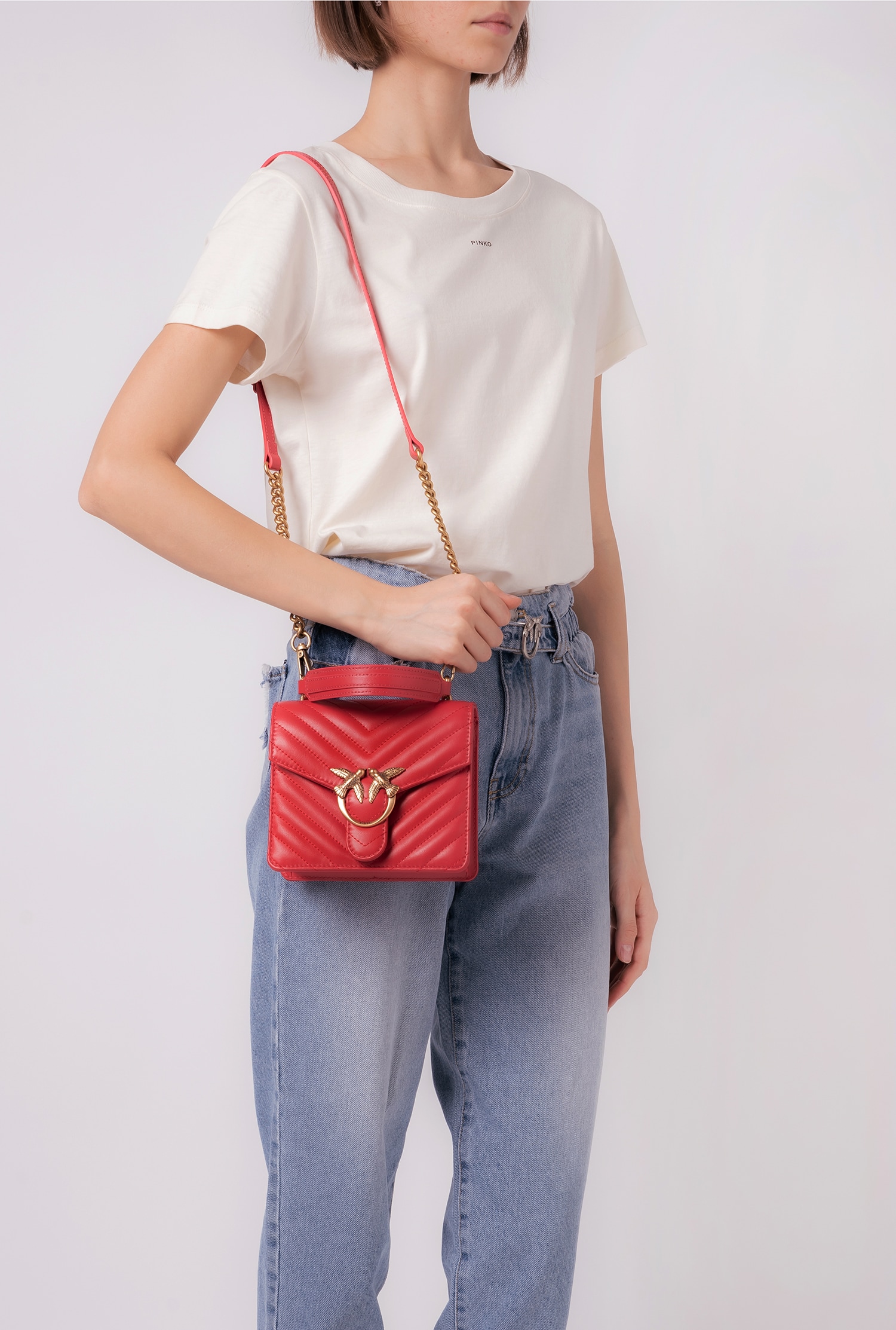 Mini Love Bag Top Handle V Quilt