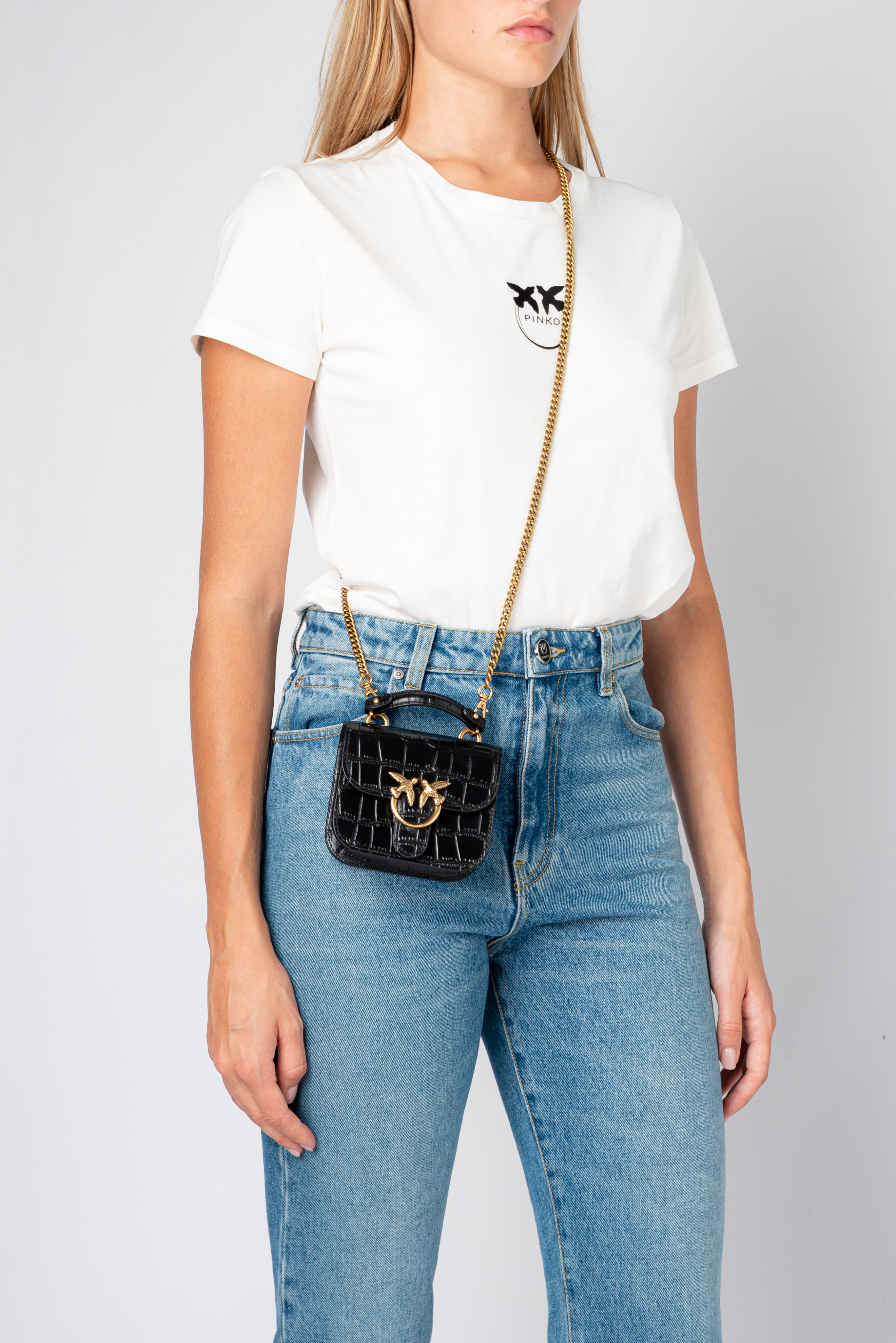 Micro Love Bag Bell Croco