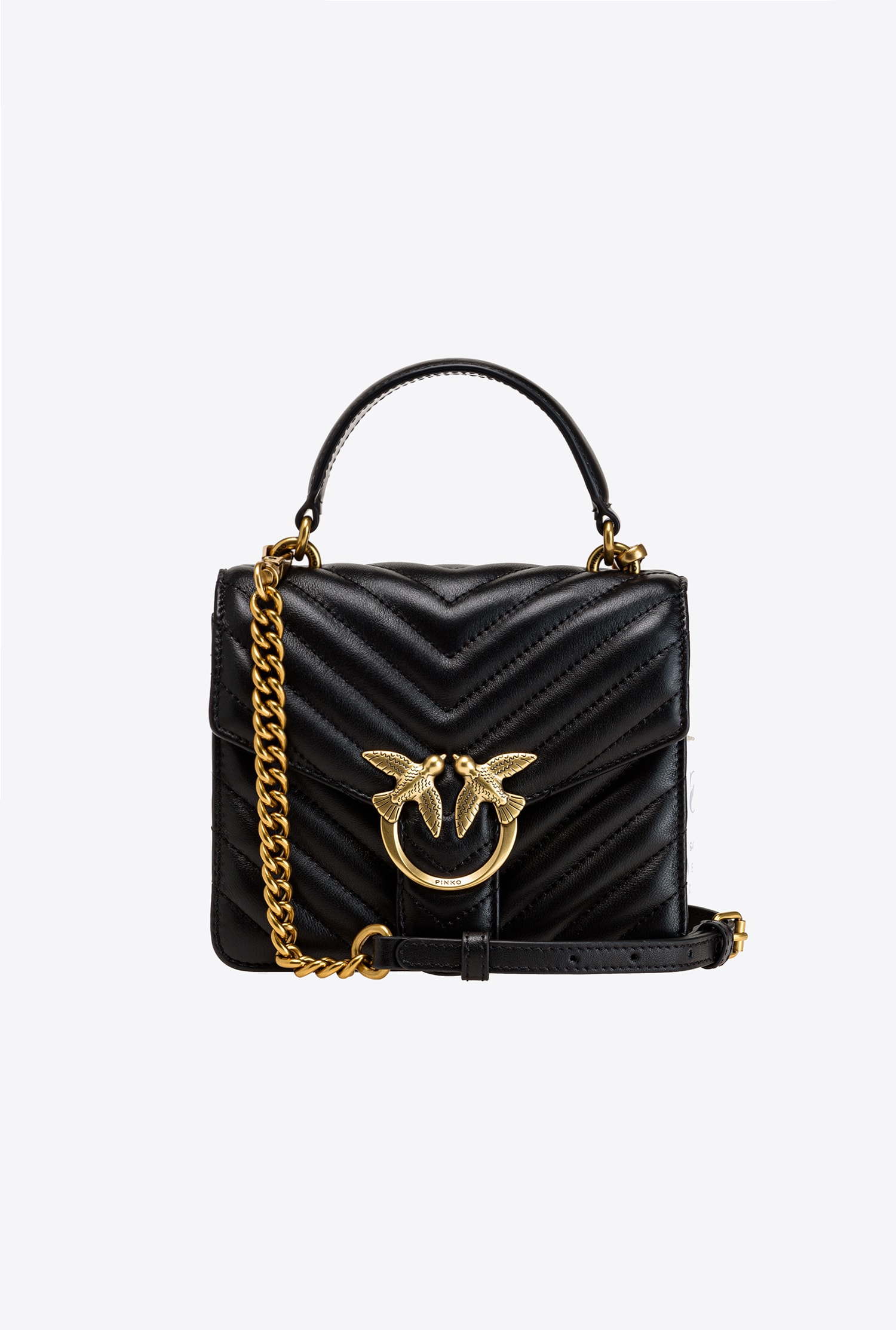Mini Love Bag Top Handle Chevron