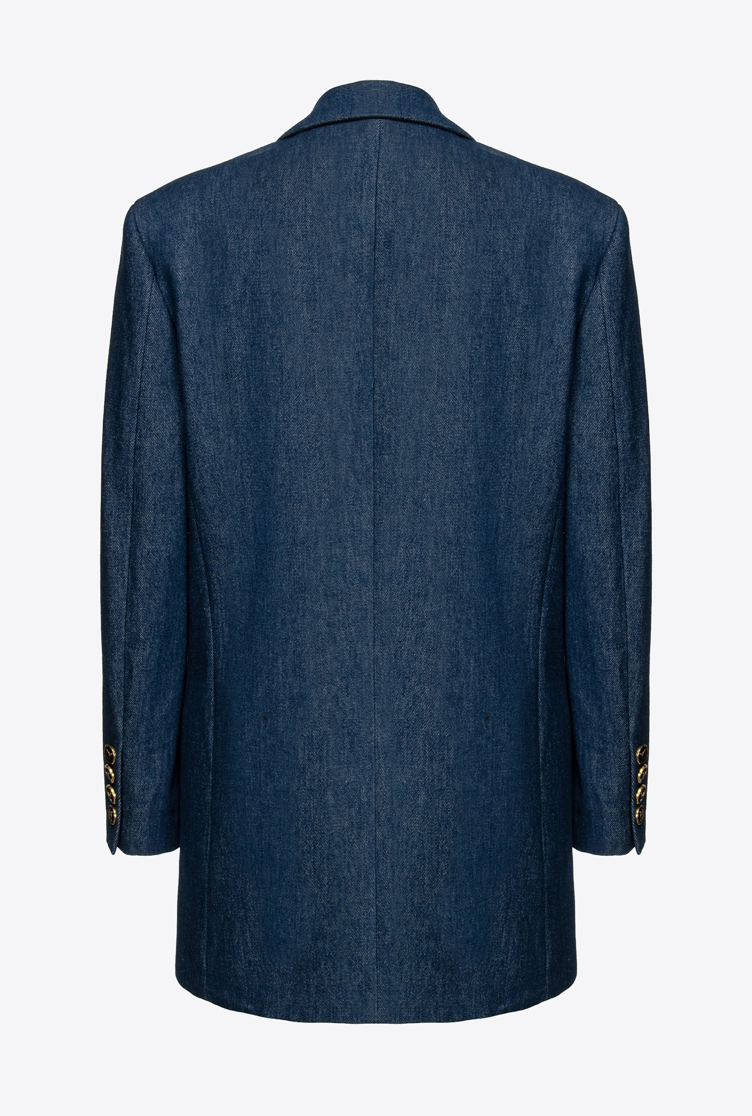 Flat-wash denim blazer
