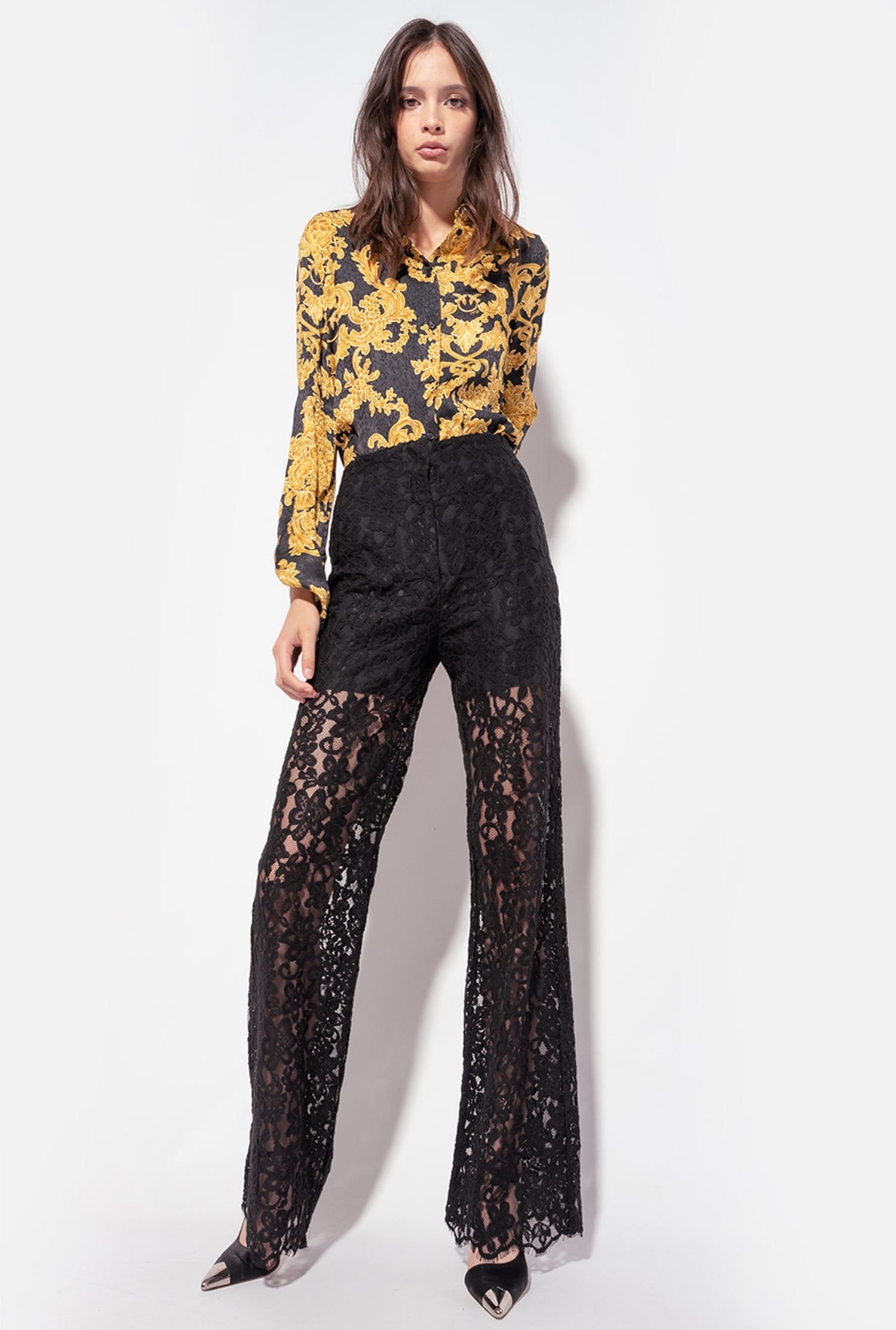 Shirt with decorative print