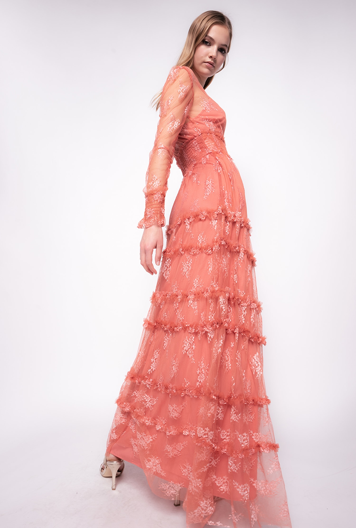 Lace maxi dress