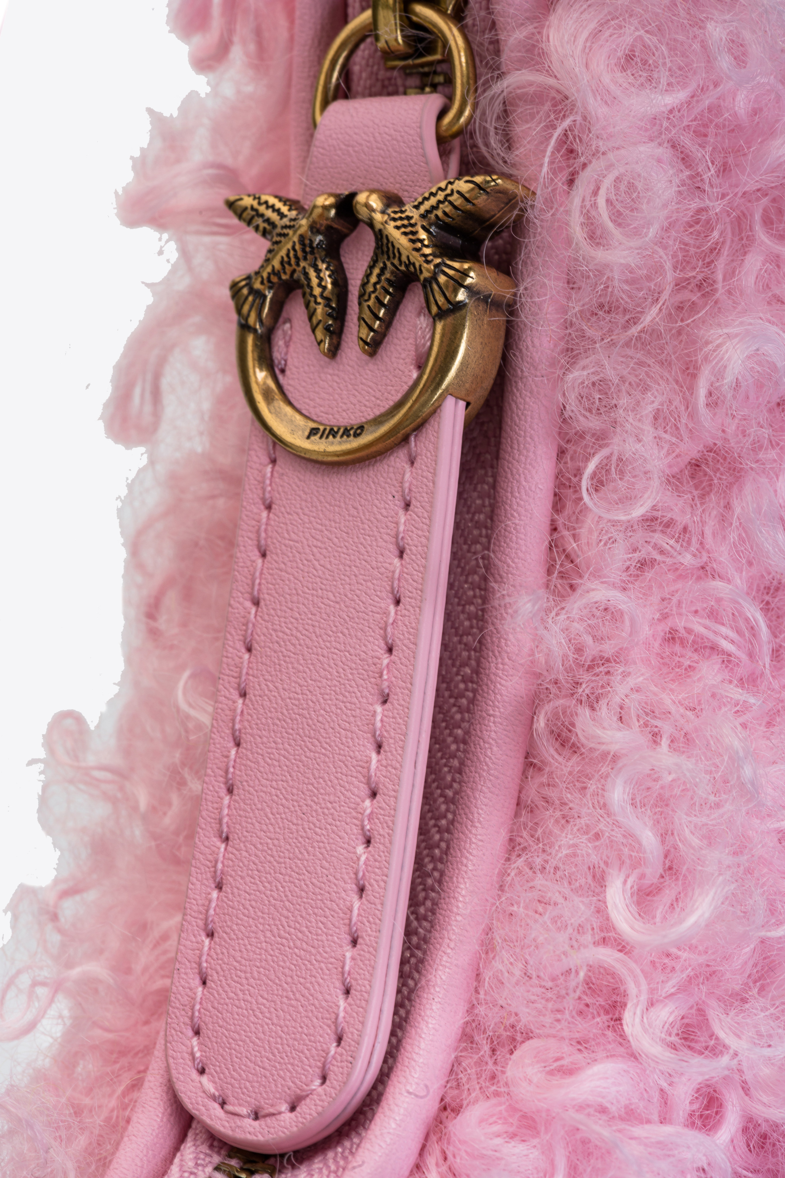 Micro Long Half Moon Bag Eco Sheepskin