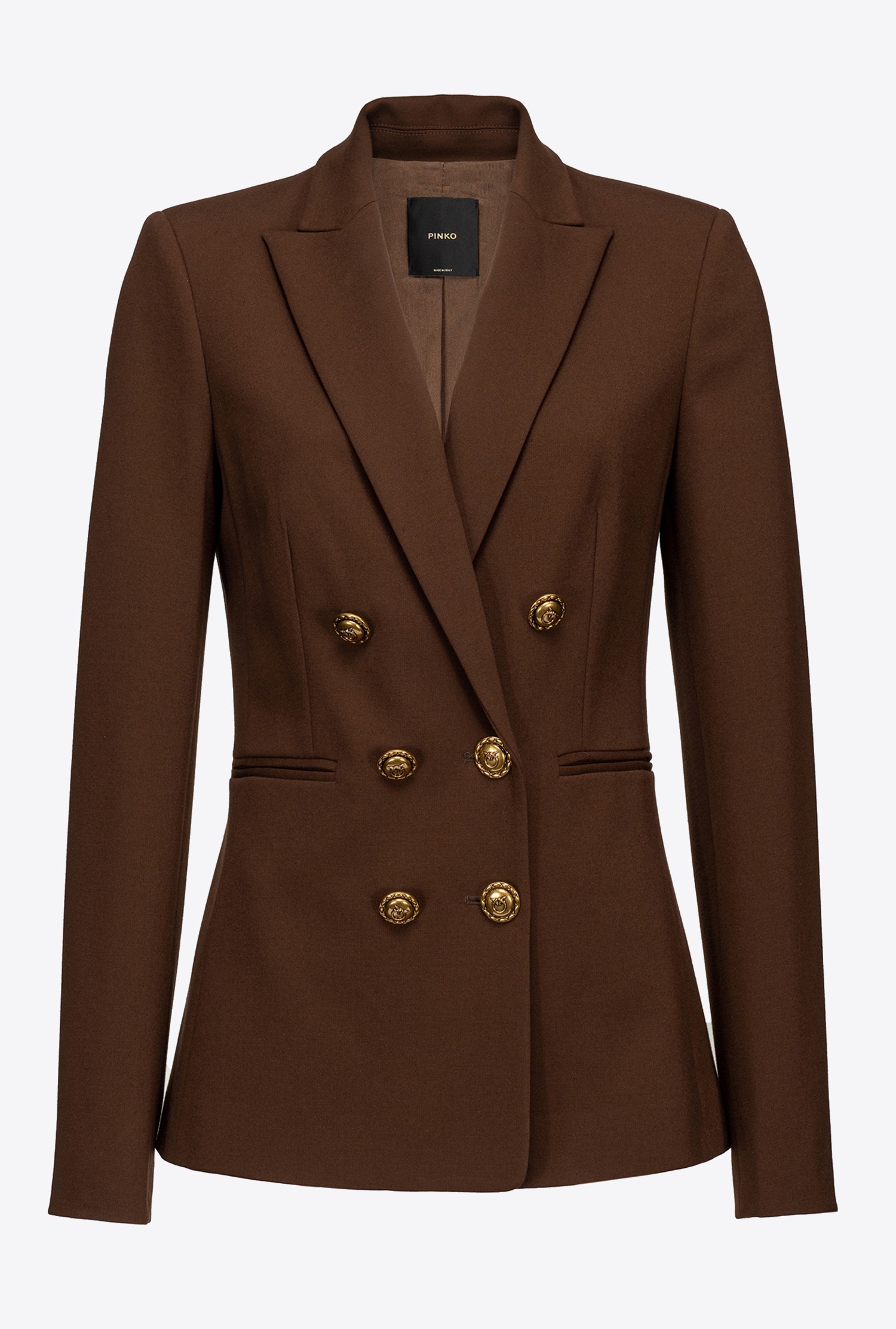 Blazer with jewel buttons