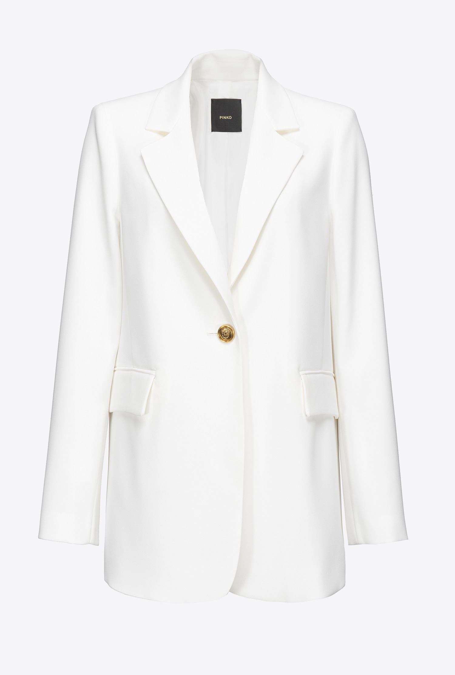 Single-breasted stretch crêpe blazer