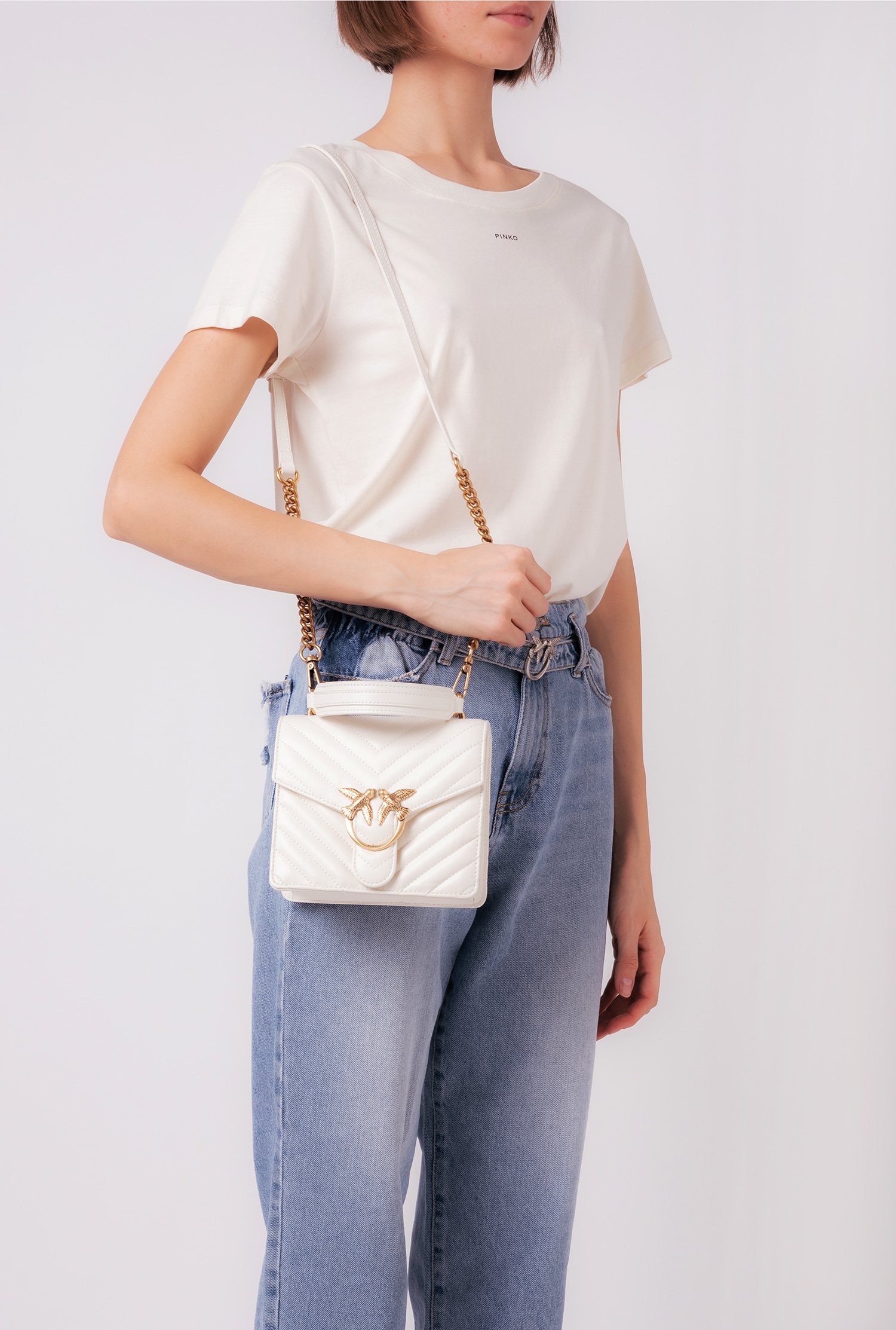 Mini Love Bag Top Handle V Quilt