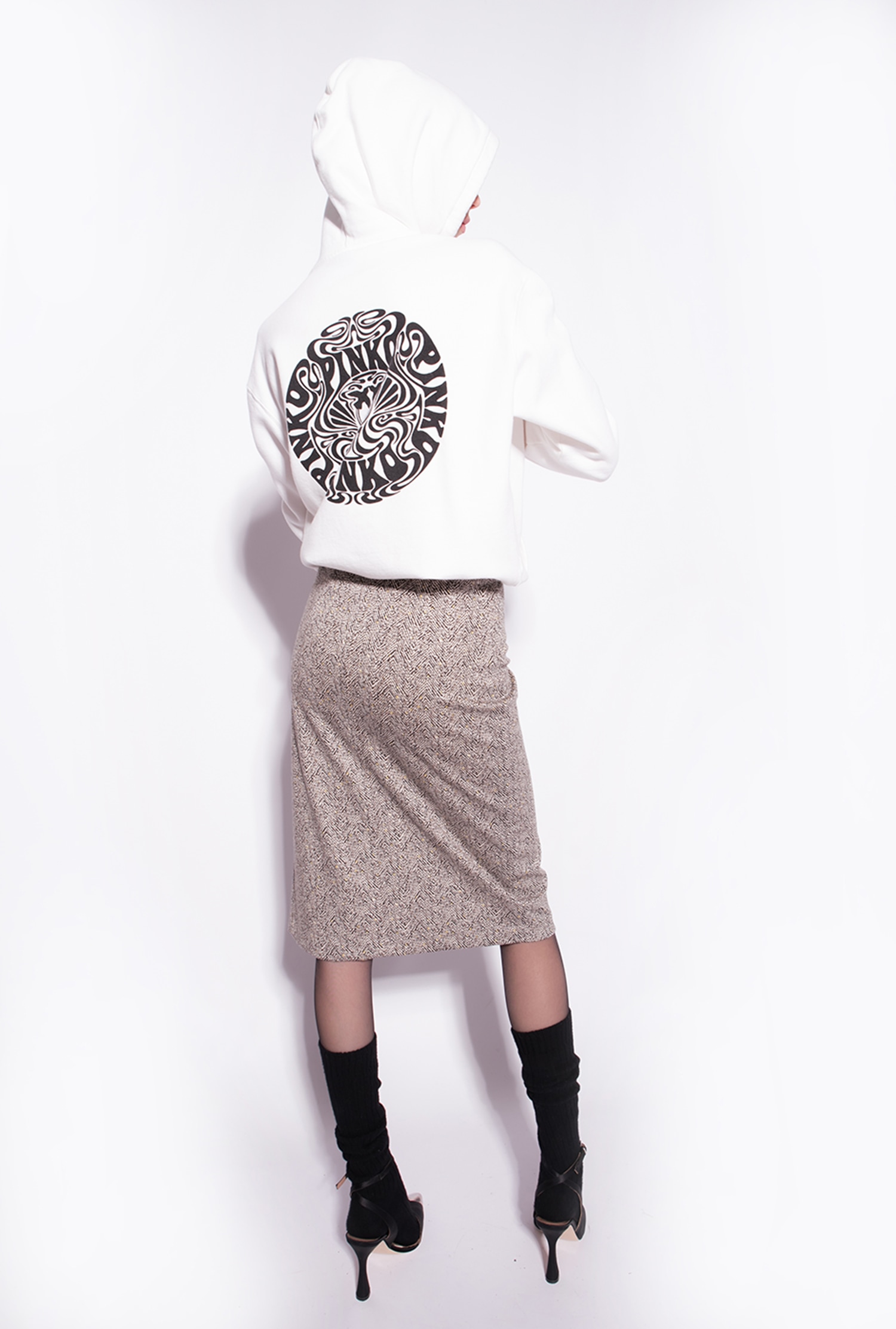 Zipped sweatshirt with Love Birds logo