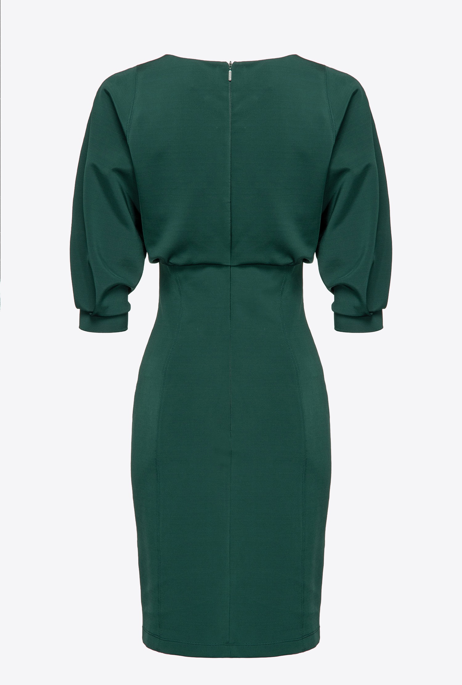 Midi dress with sheath skirt