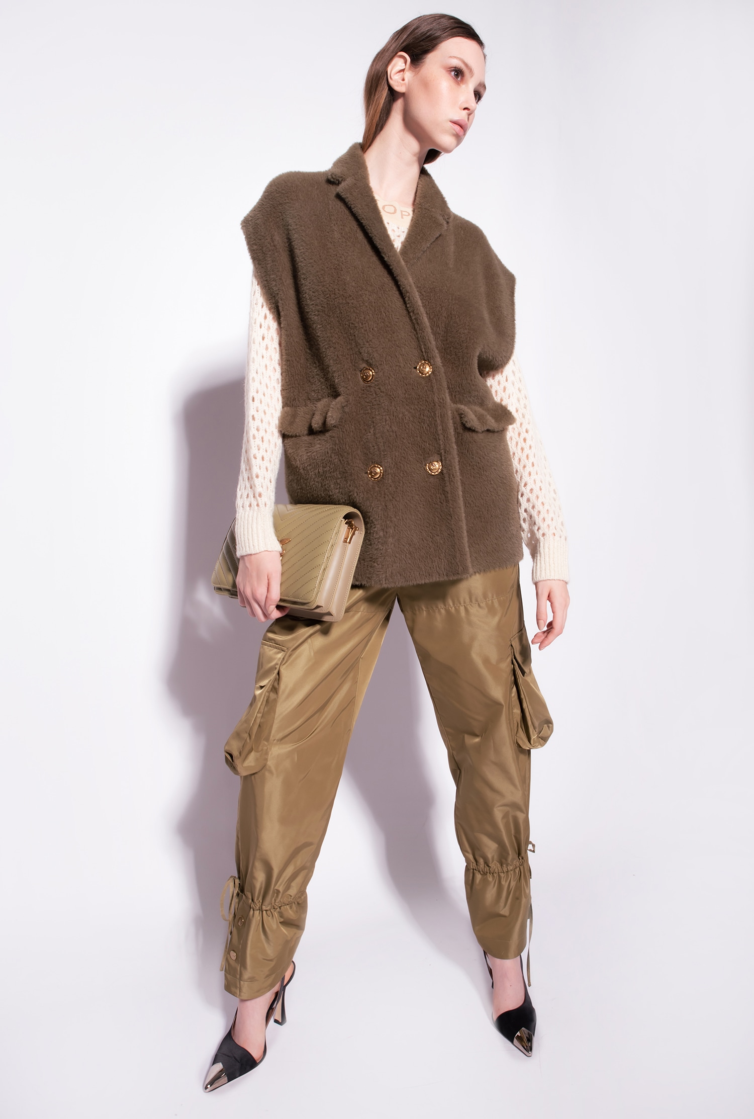 Faux fur vest