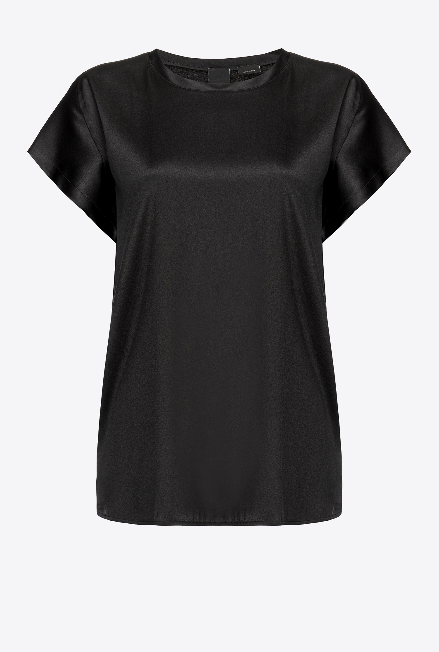 Stretch satin top