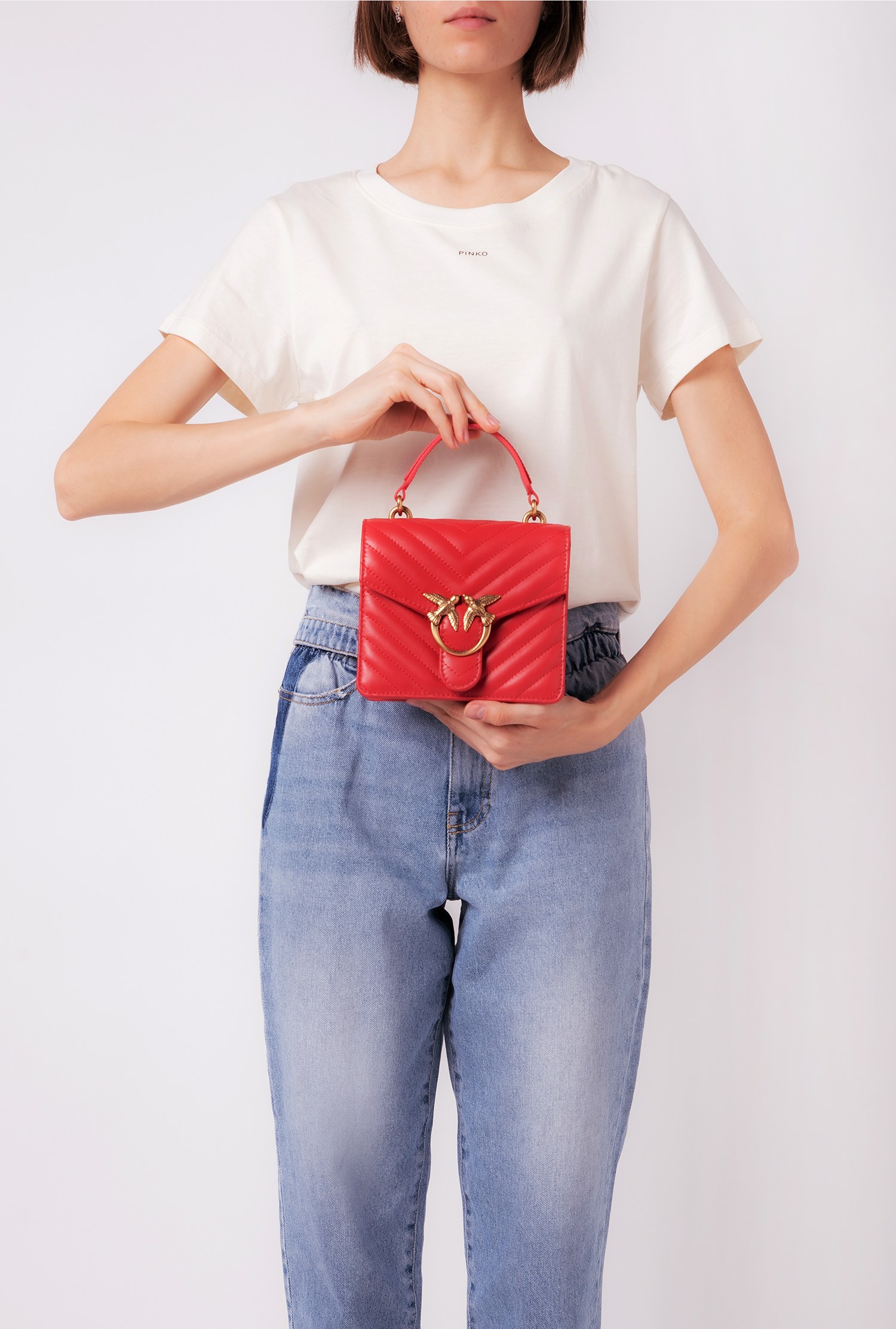 Mini Love Bag Top Handle V Quilt