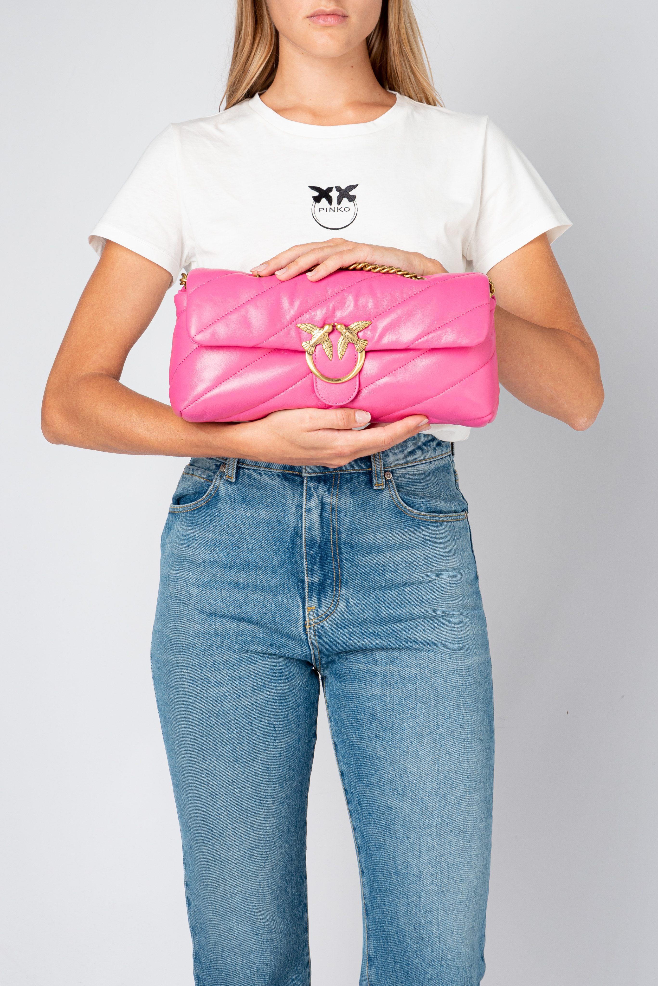 Classic Love Bag Puff Baguette Maxi Quilt