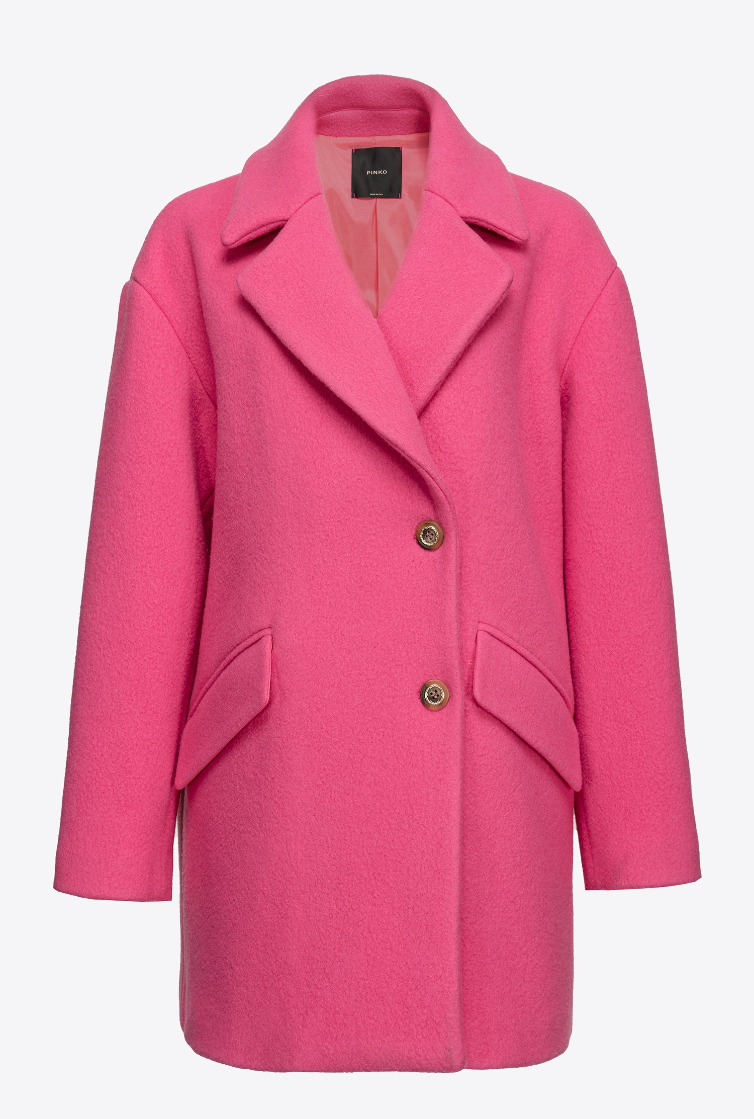 Washed cloth pea coat
