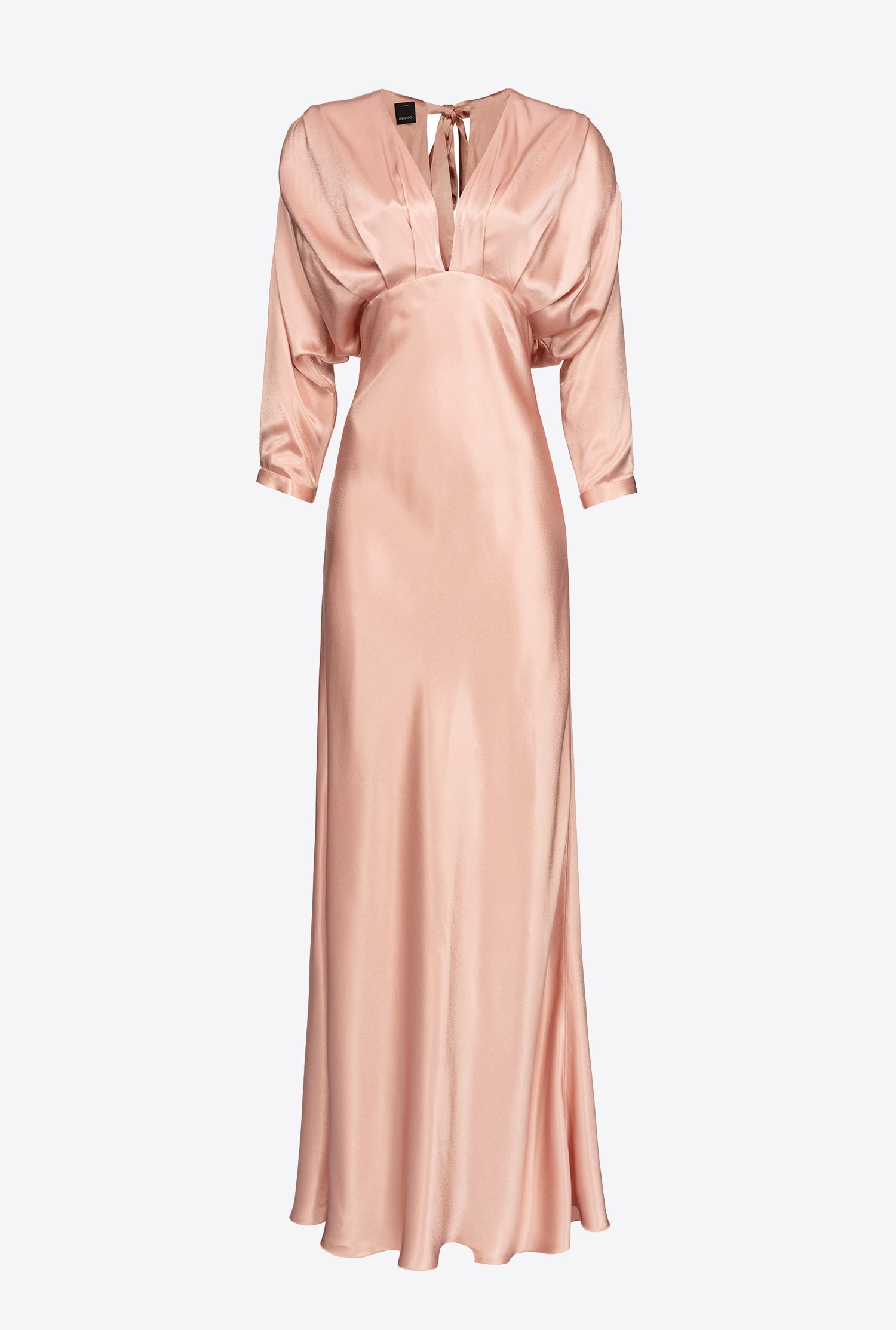 Satin dress with bow