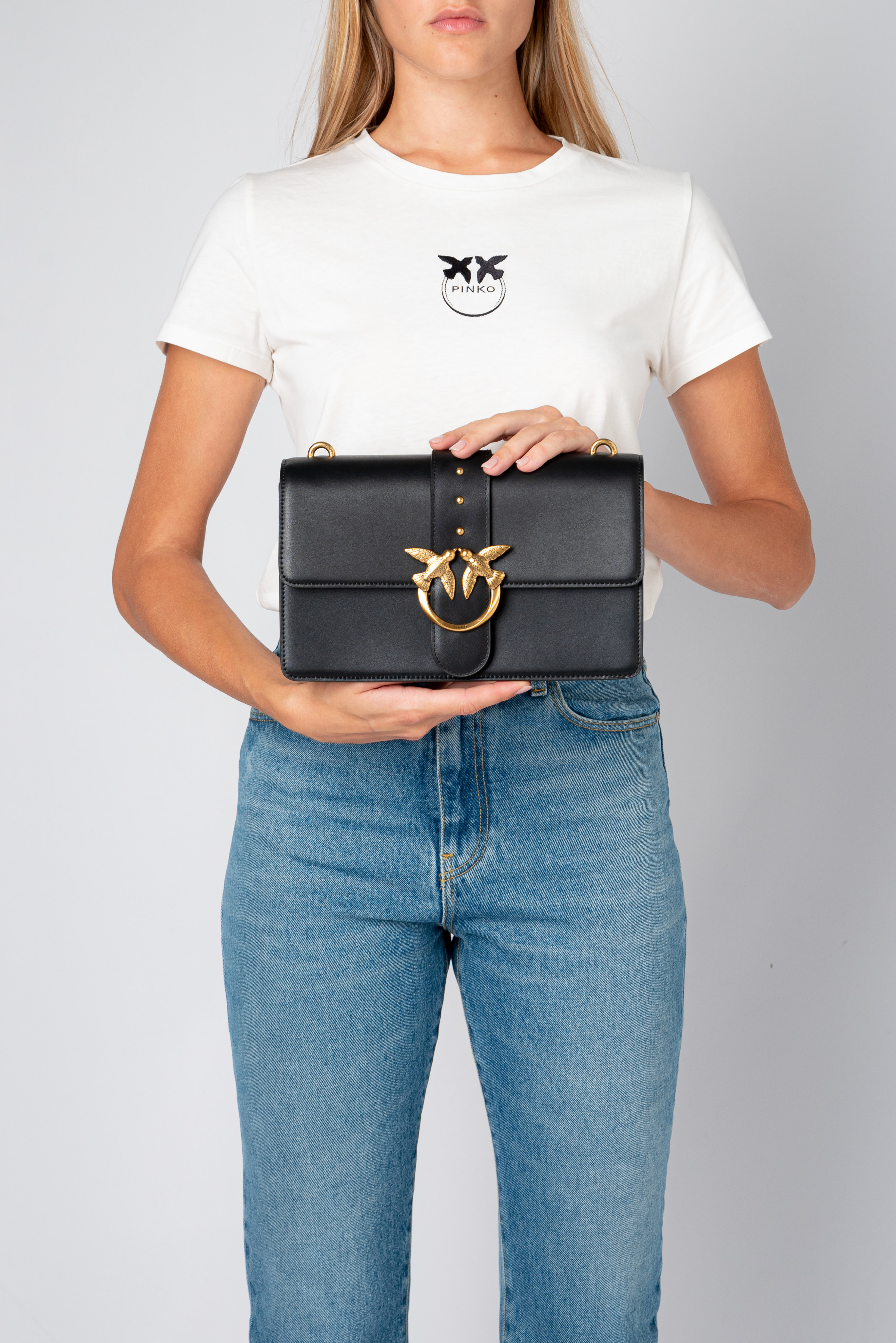 Classic Love Bag Icon with jewel shoulder strap