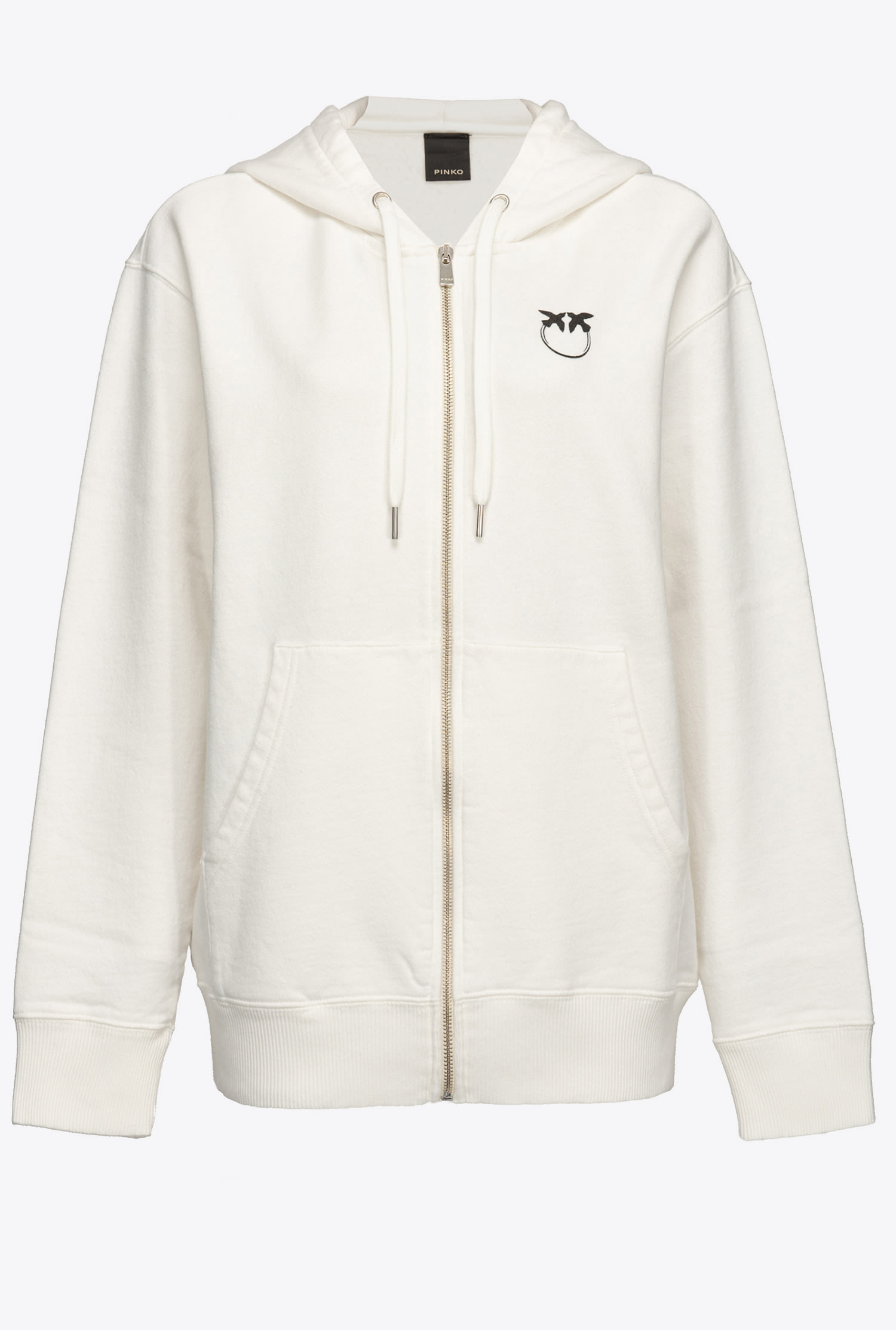 Zipped sweatshirt with Love Birds logo