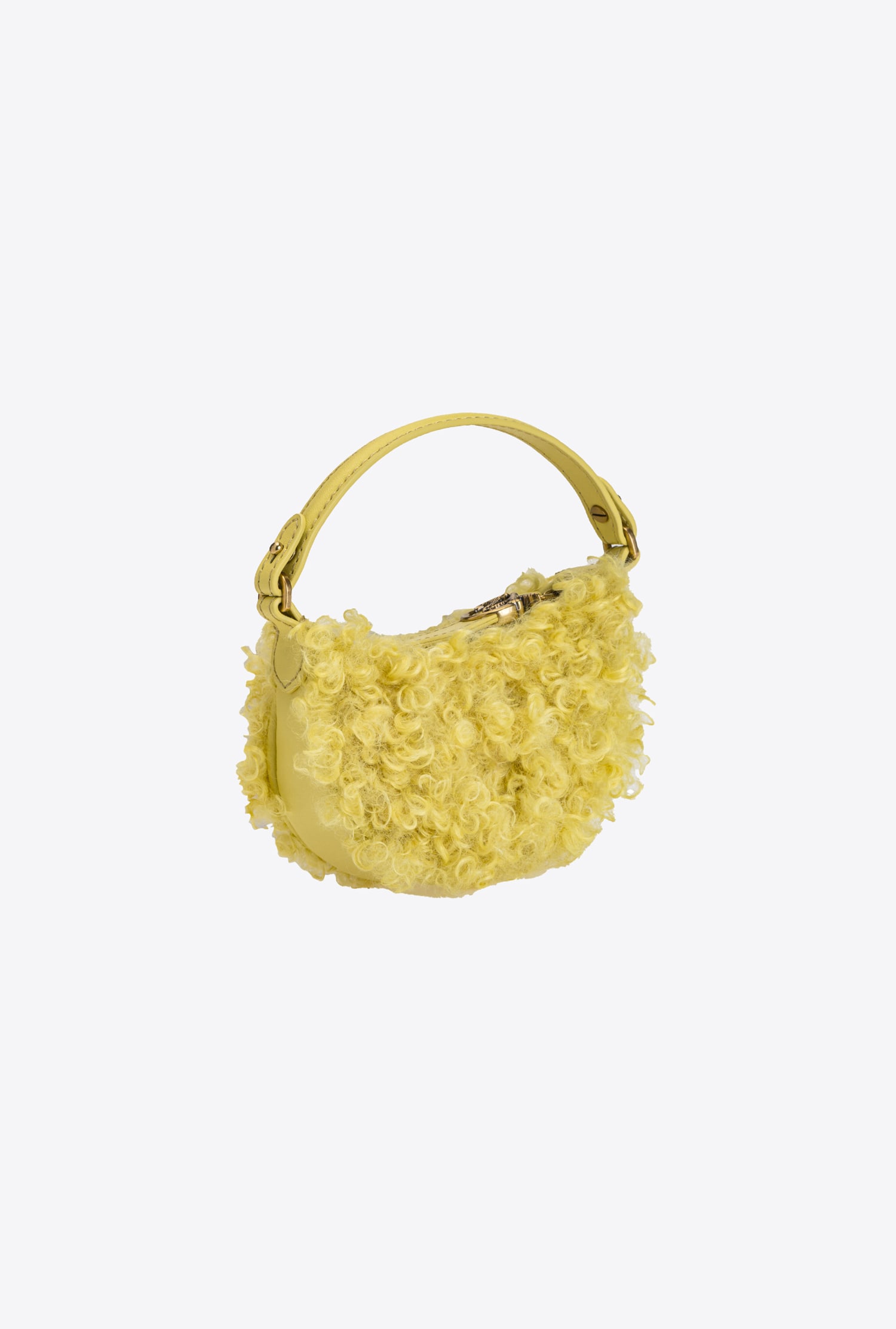 Micro Long Half Moon Bag Eco Sheepskin