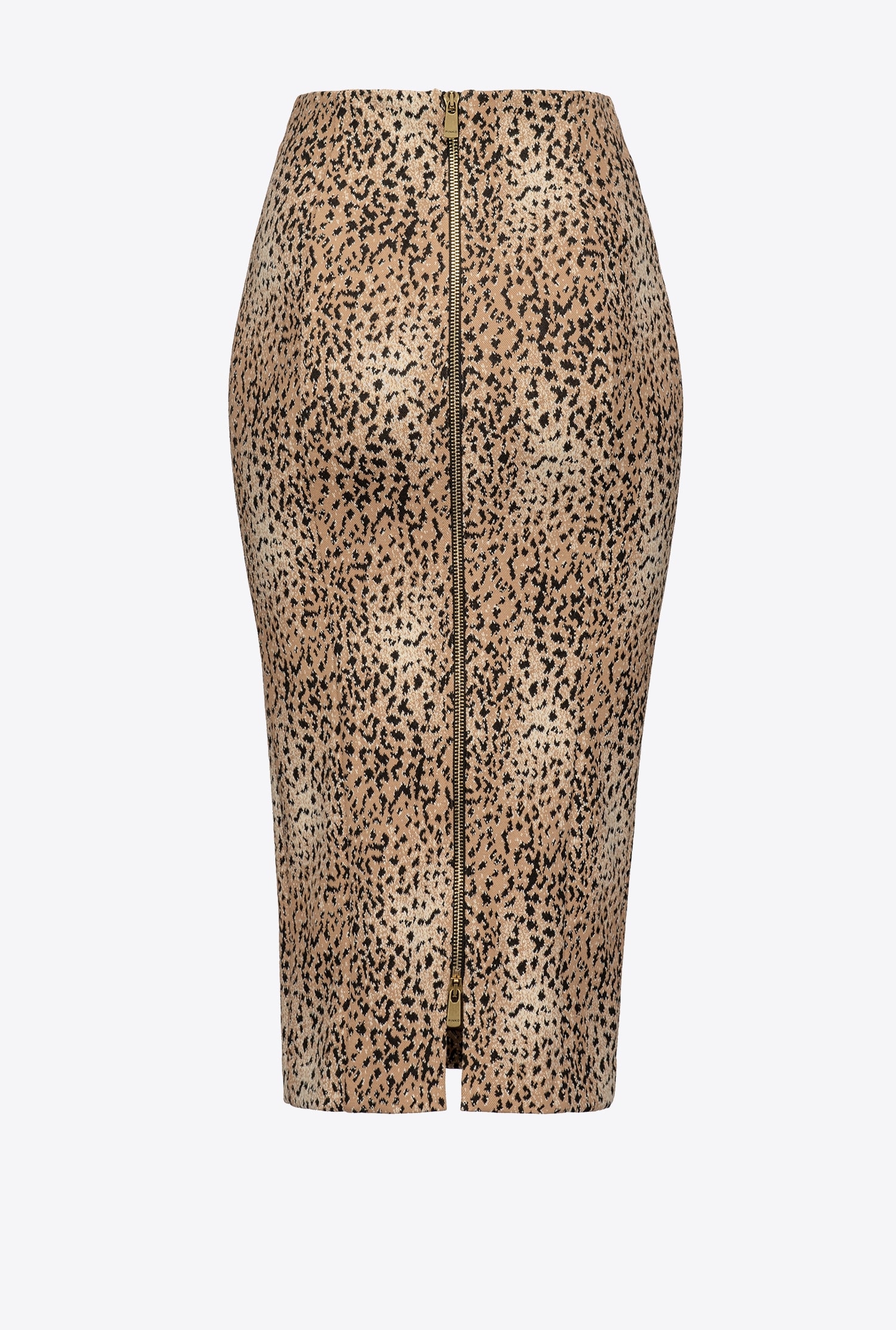 Spotted midi skirt