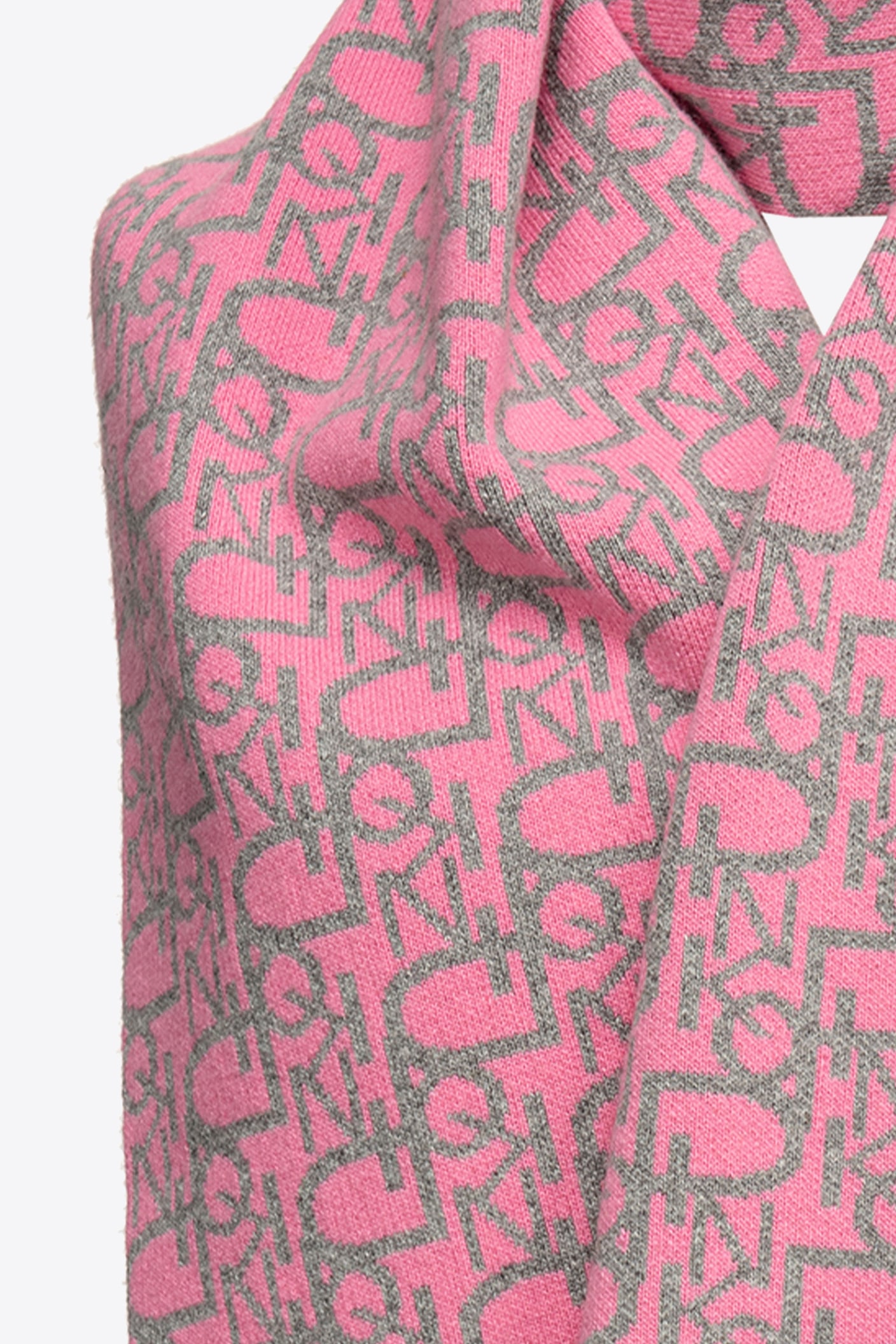 Cashmere jacquard scarf