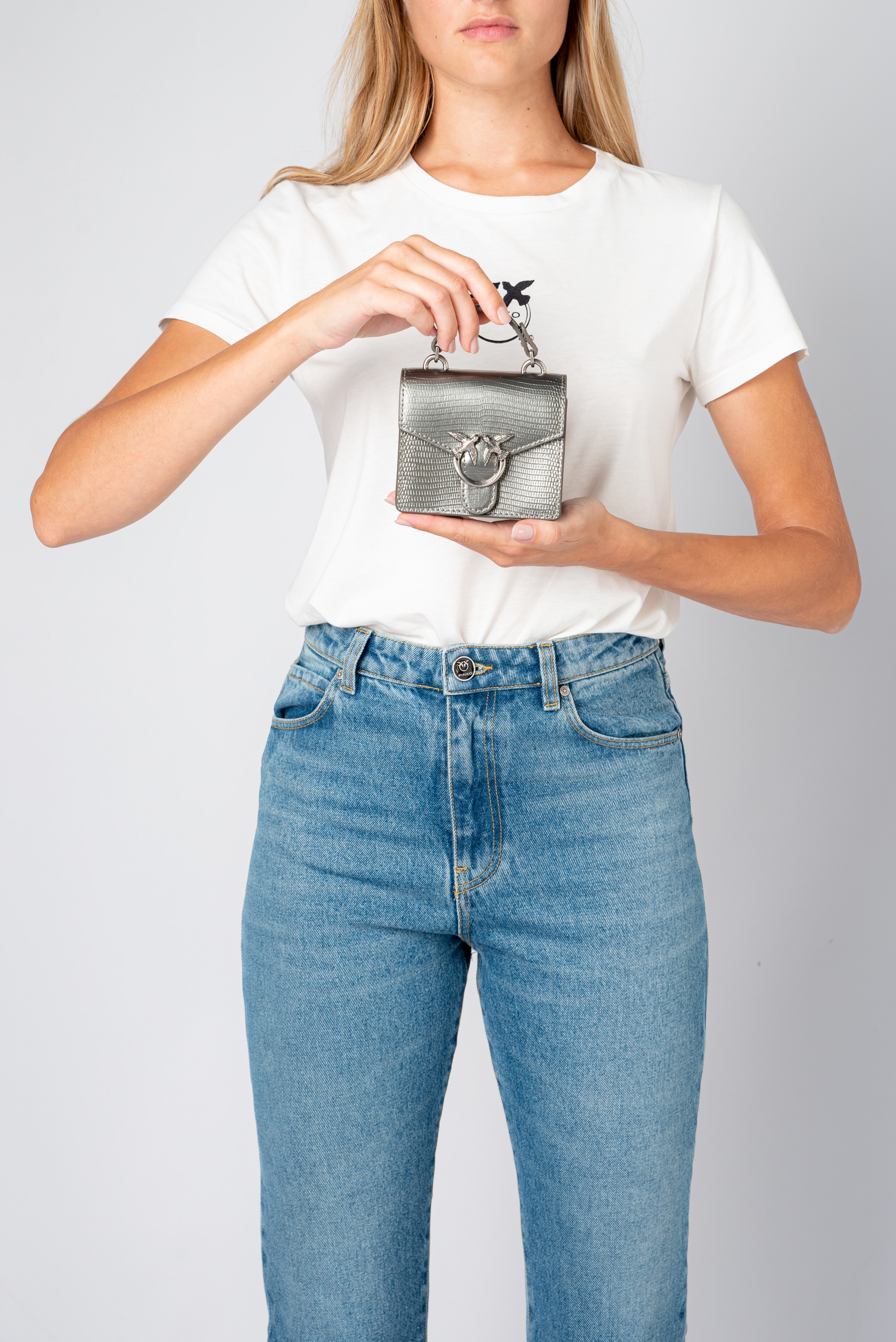 Micro Love Bag Top Handle Lizard