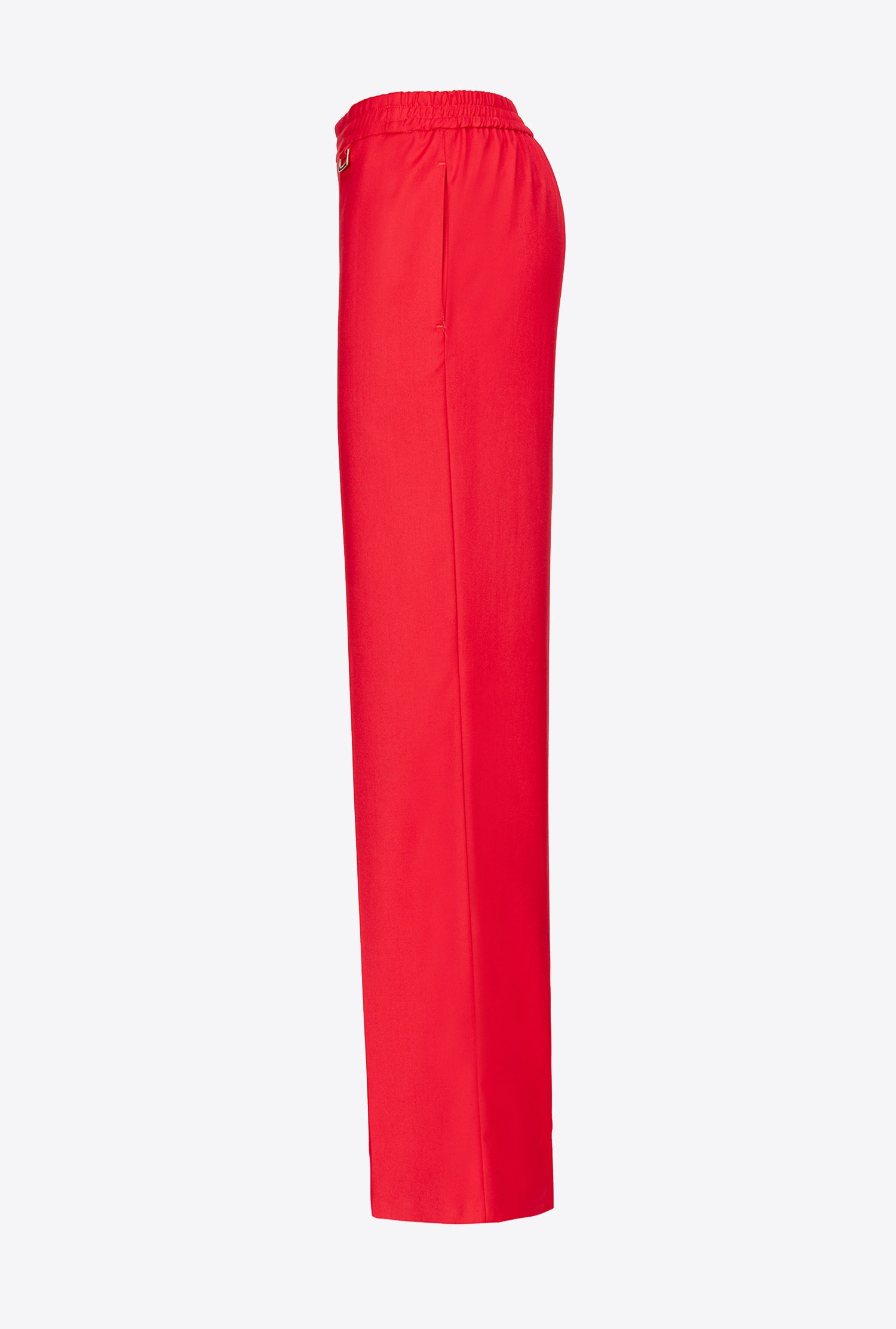 Wide-leg trousers with elastic waist