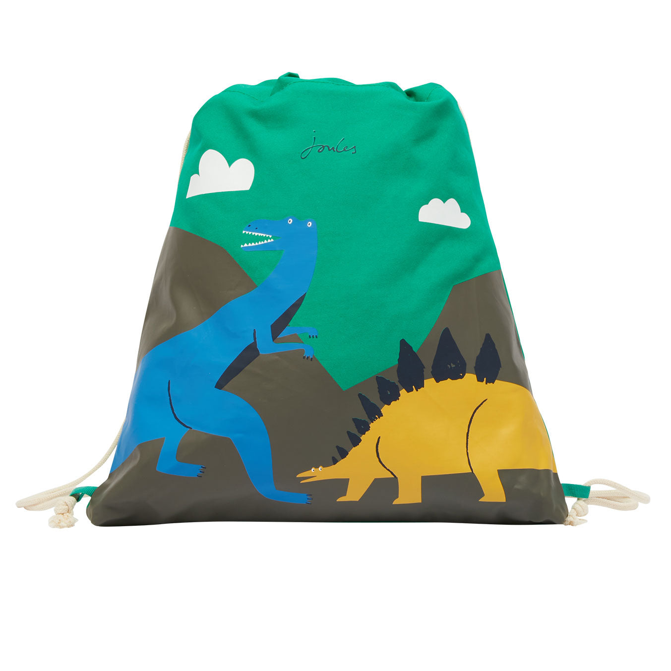 Joules Boy Dinosaurs Active Canvas Drawstring Bag