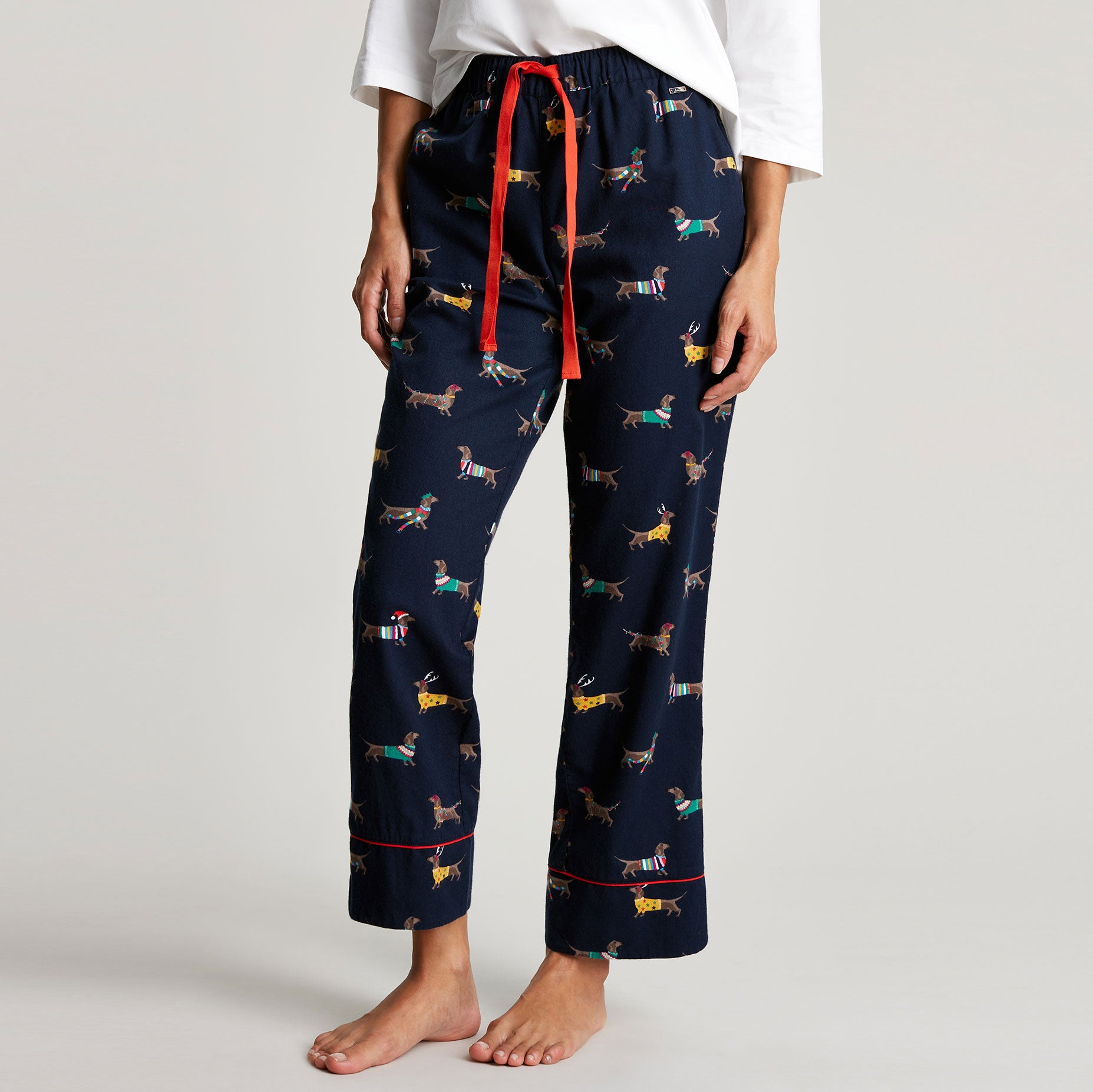 Joules Ladies Luna Brushed Cotton Pj Bottoms