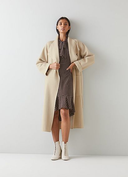 Florentin Beige Double-Faced Wool Coat