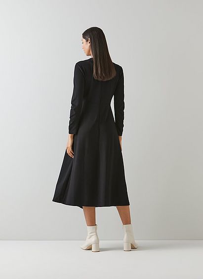 Maria Black Jersey Fit and Flare Dress