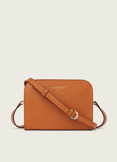Marie Tan Leather Crossbody Bag