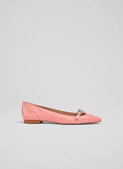 Aurora Pink Patent Leather Flats