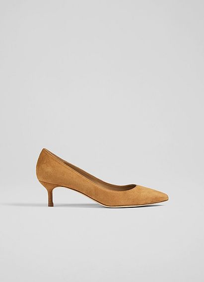 Audrey Tan Suede Closed Courts