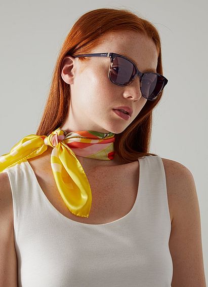 Honey Turquoise and Sand Tortoise Frame Sunglasses