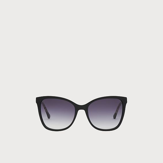 Imogen Black Oversized Sunglasses