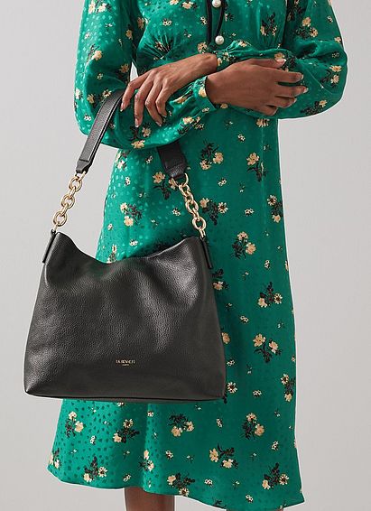 Rebecca Black Grainy Leather Shoulder Bag
