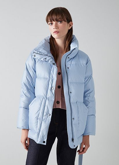 Morzine Sky Blue Recycled Down Puffer Jacket
