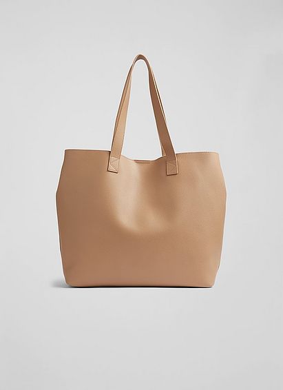 Abbie Tan Leather Tote Bag