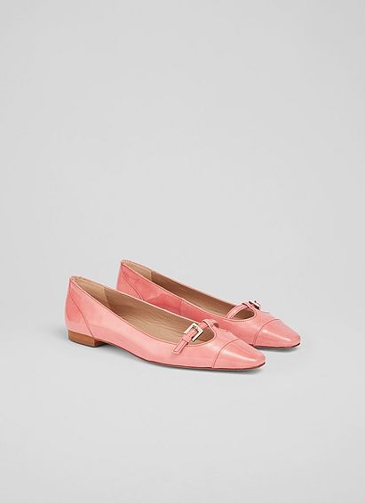 Aurora Pink Patent Leather Flats