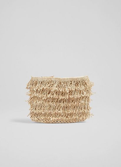 Sabina Natural Jute Clutch by Maison Bengal