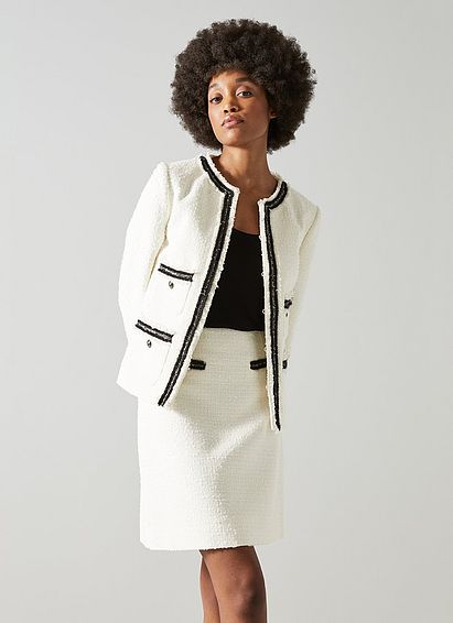 Charlee Cream Tweed Jacket